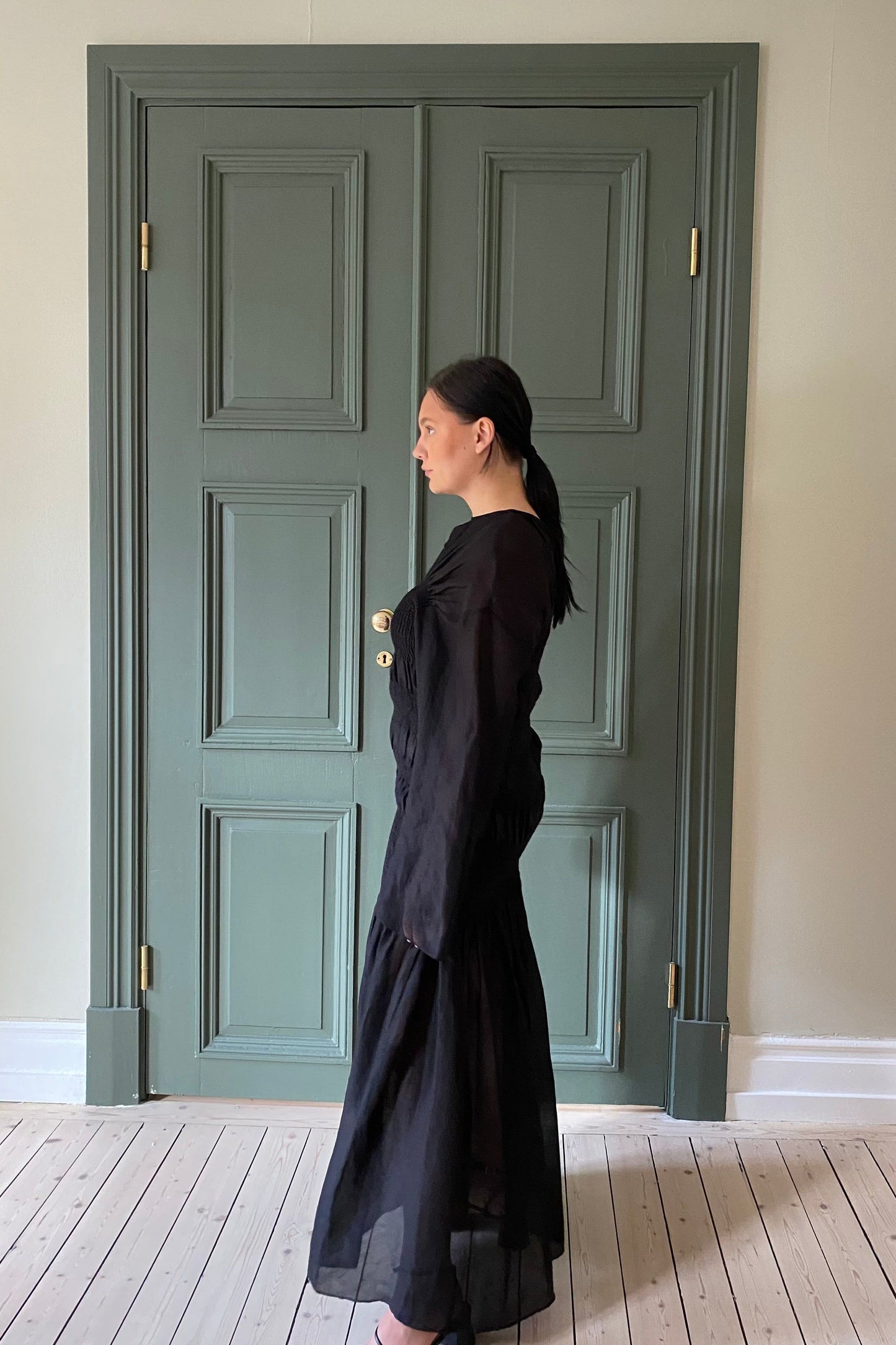 Toteme Smock Black Dress
