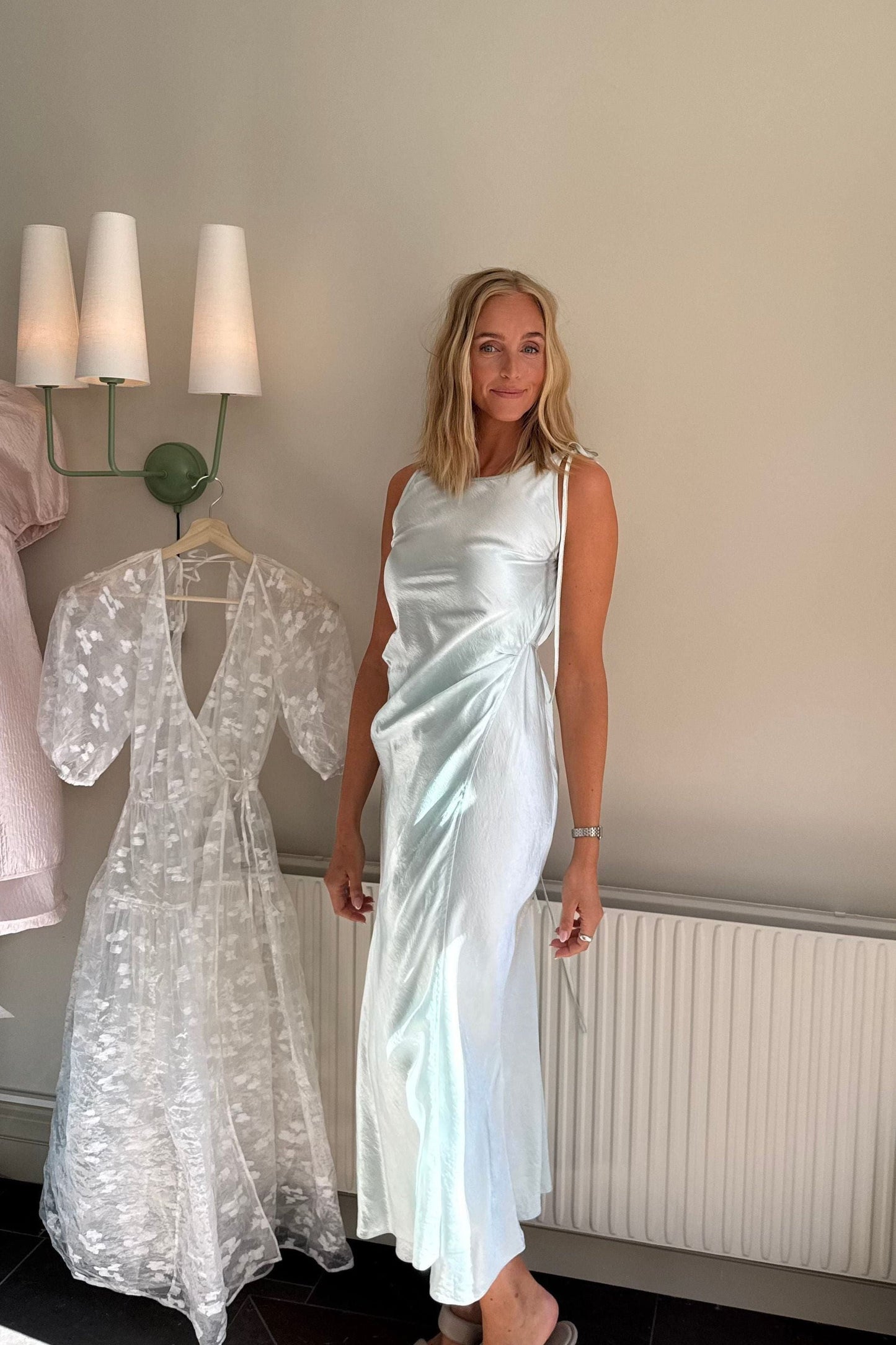 The Acne Satin Mint Dress