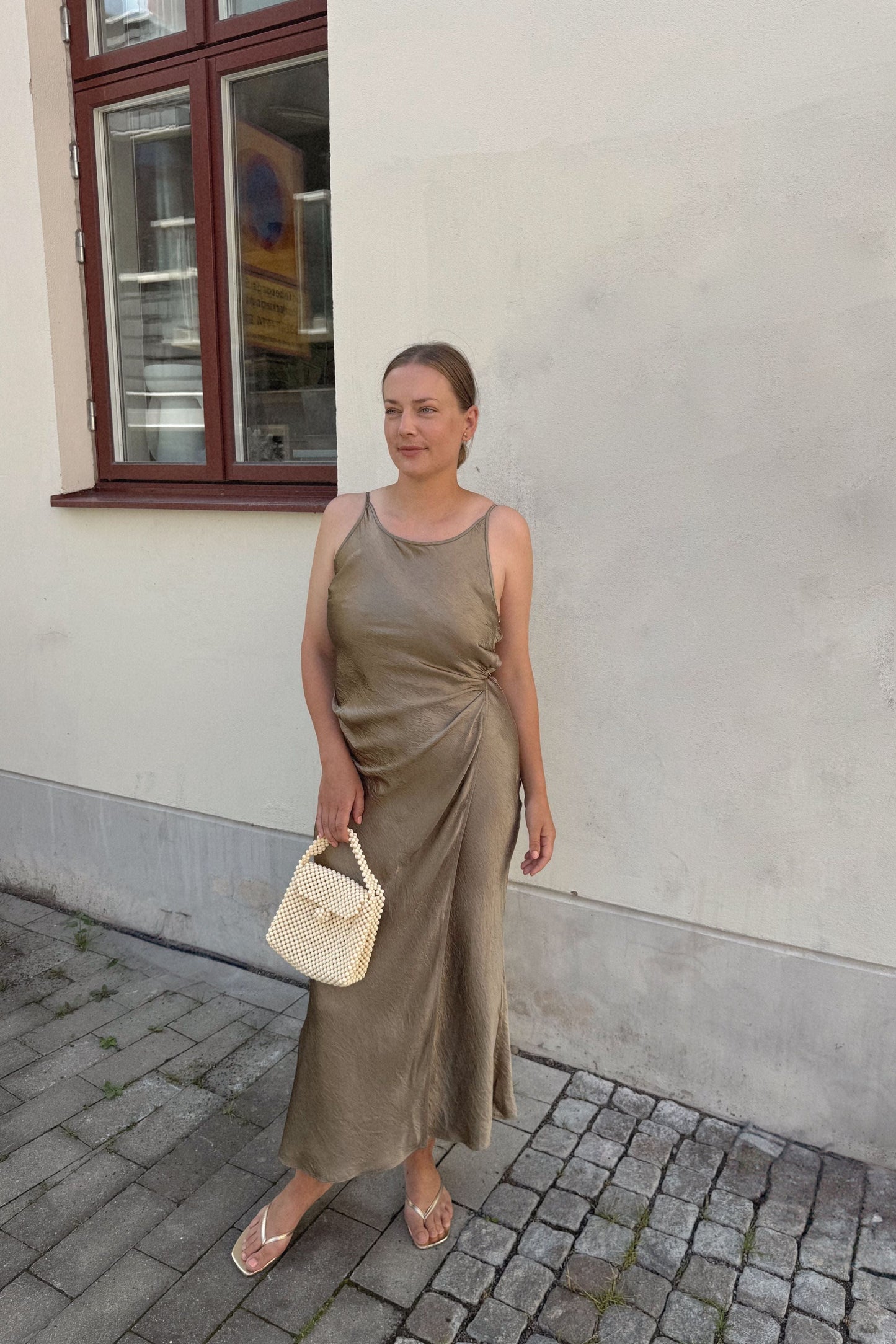 The Acne Satin Bronze dress