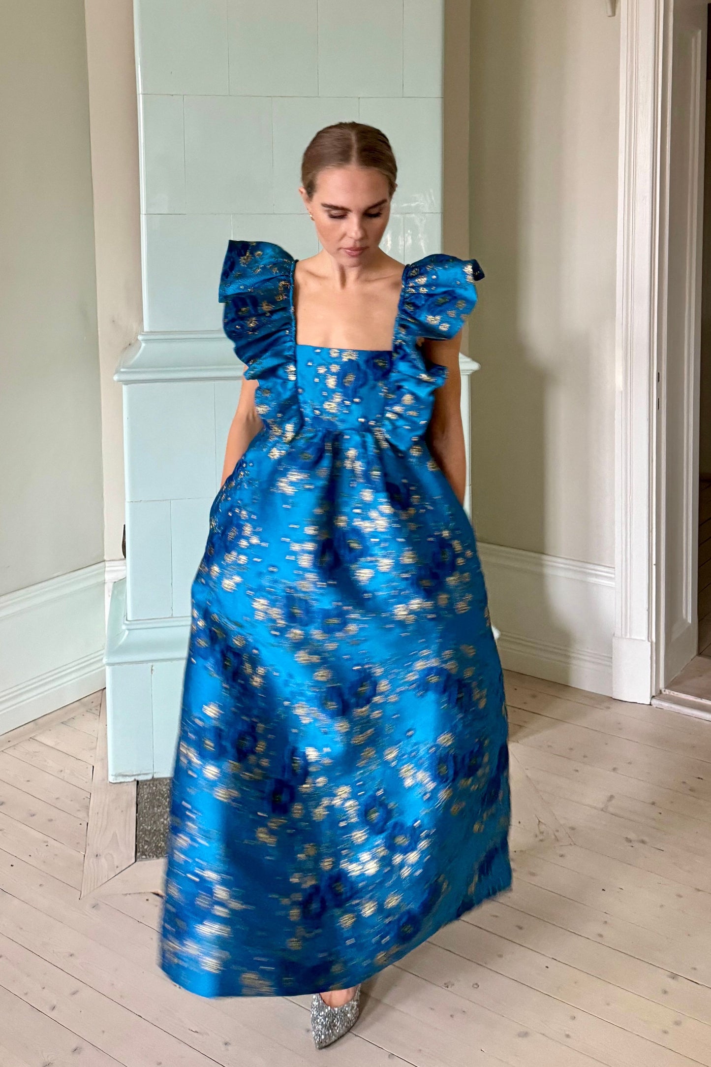 Ganni Jaquard Maxi Dress
