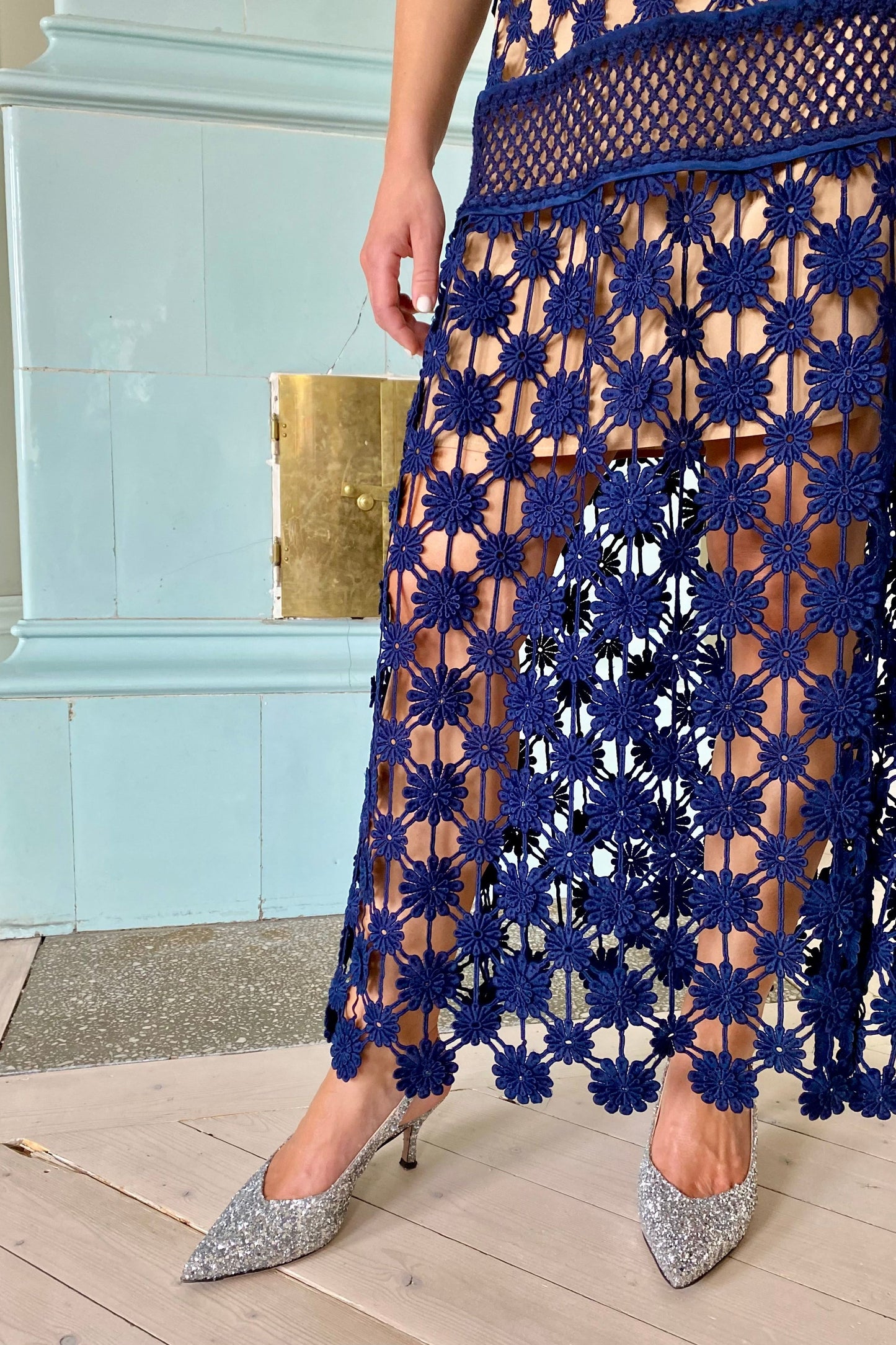 Self-Portrait Crochet Dress