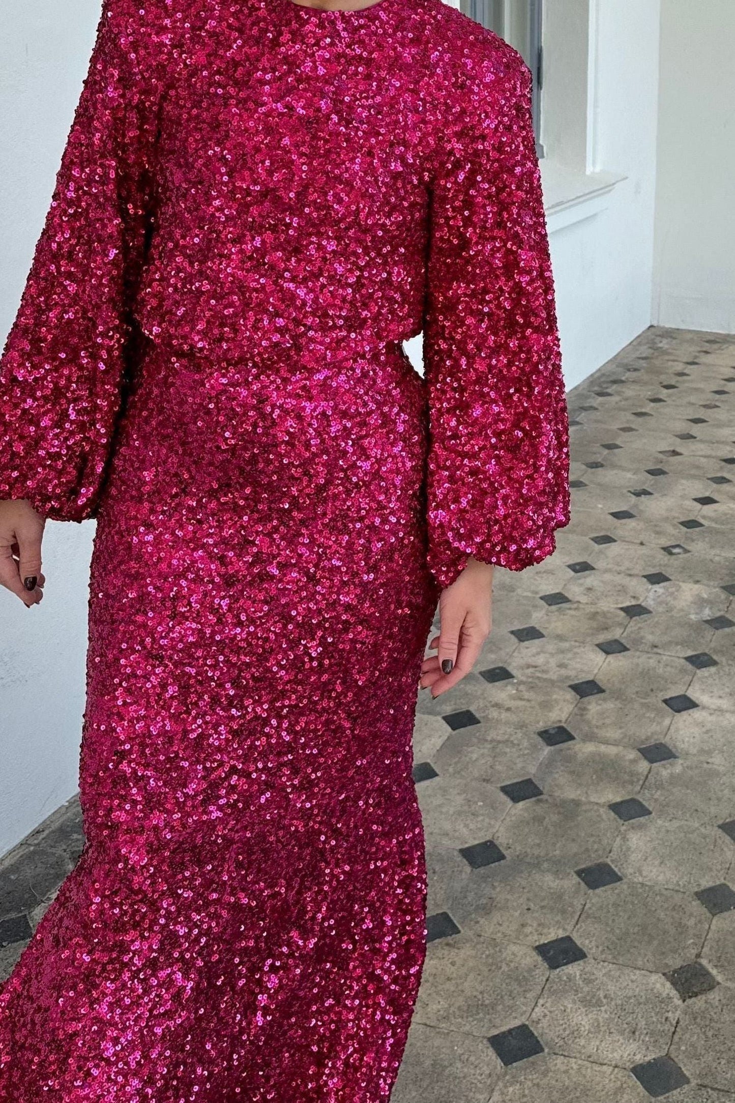 The Rasberry Pink Rotate Dress