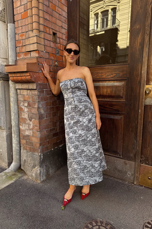 Ganni Corsage Jaquard Dress