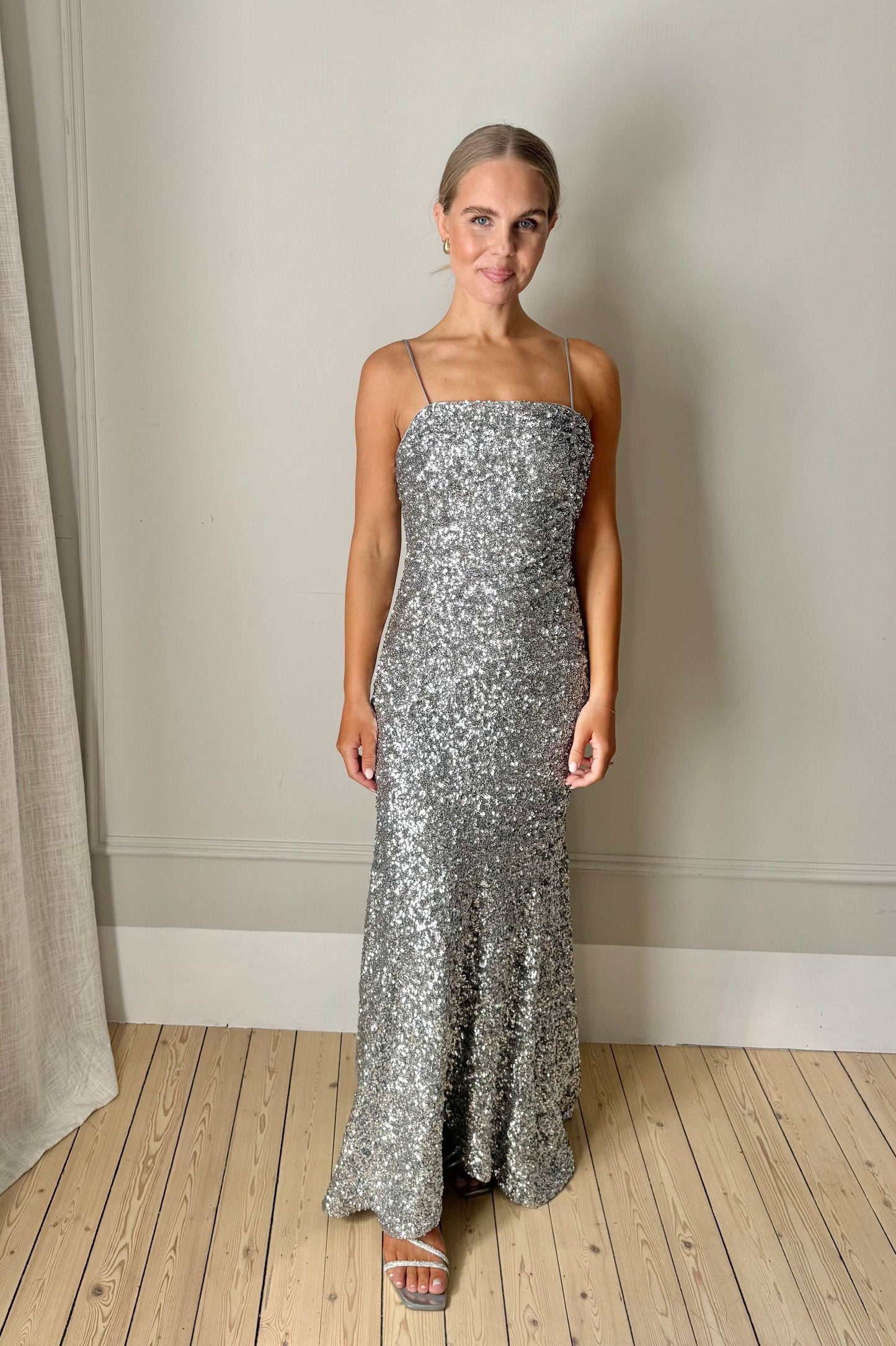 Ganni Sequin Slip Dress