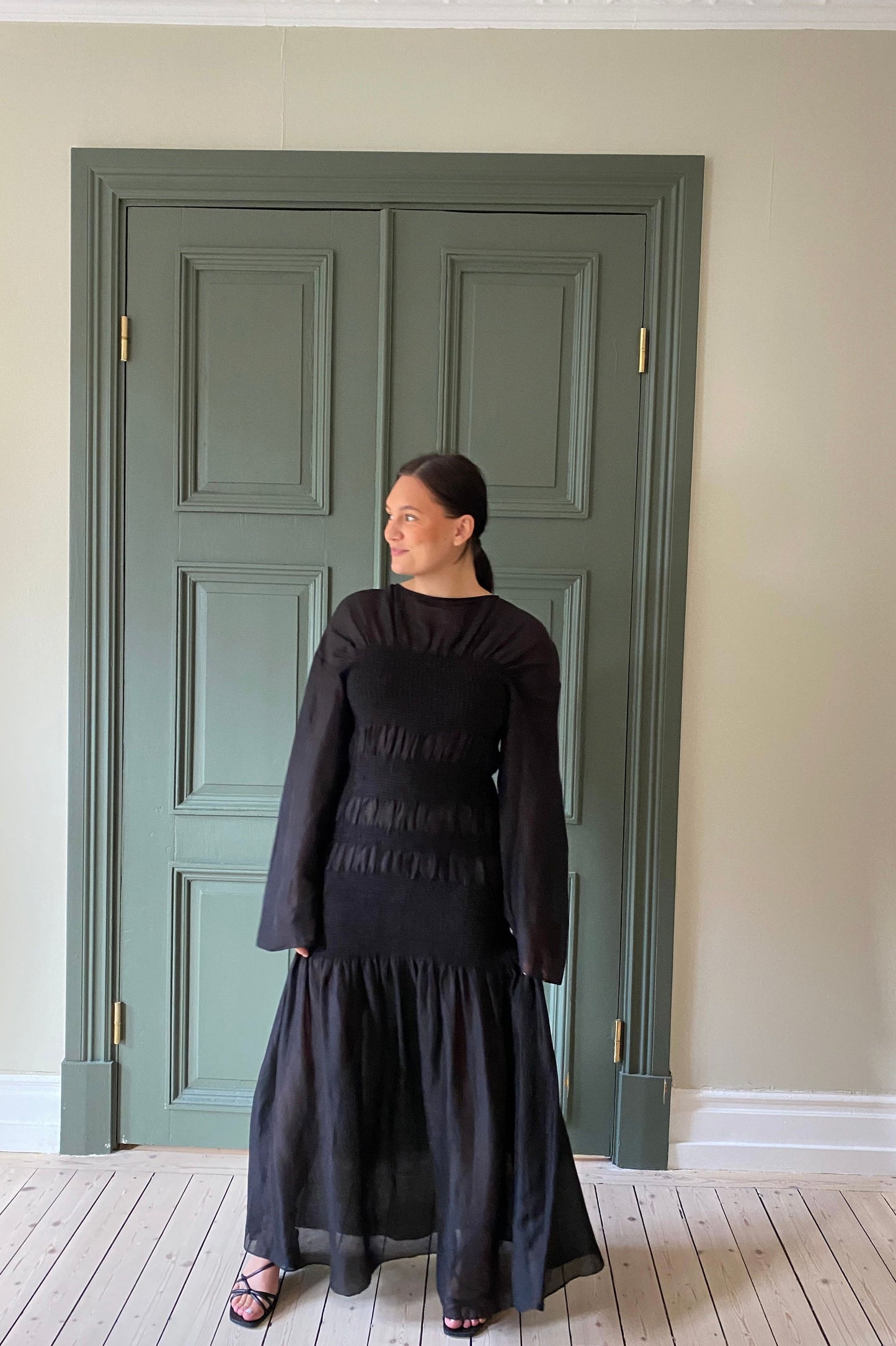 Toteme Smock Black Dress