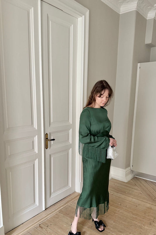 Malina Fringe Dress