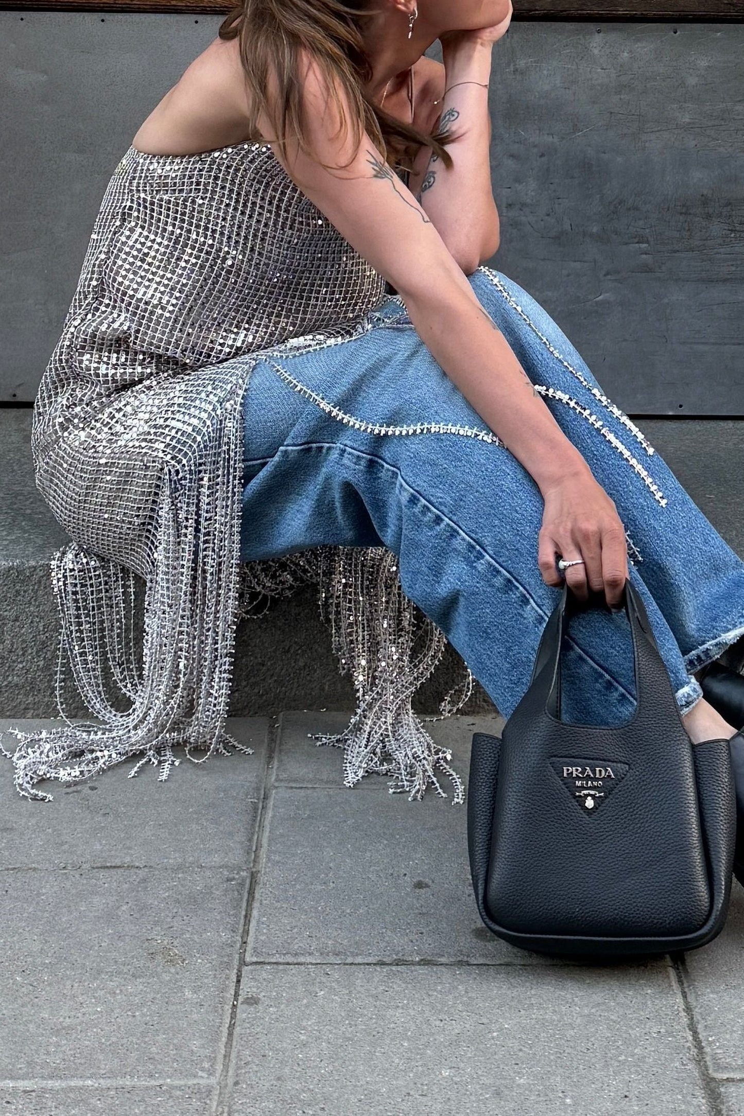 Sequin Fringe Dress