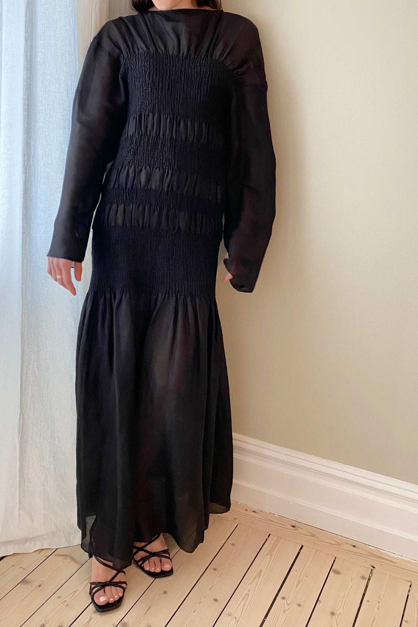 Toteme Smock Black Dress