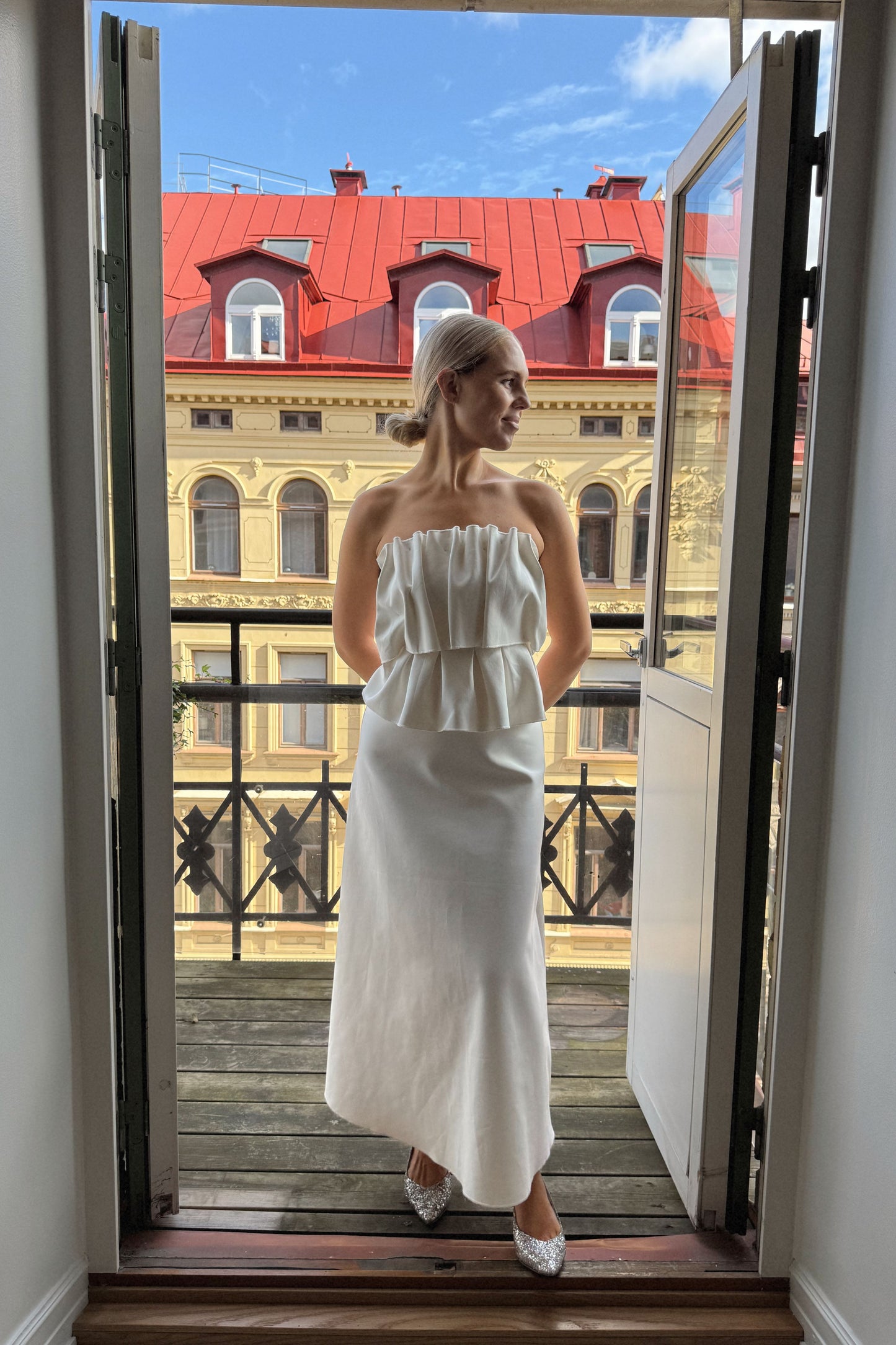 Dagmar Sculpted White Dress