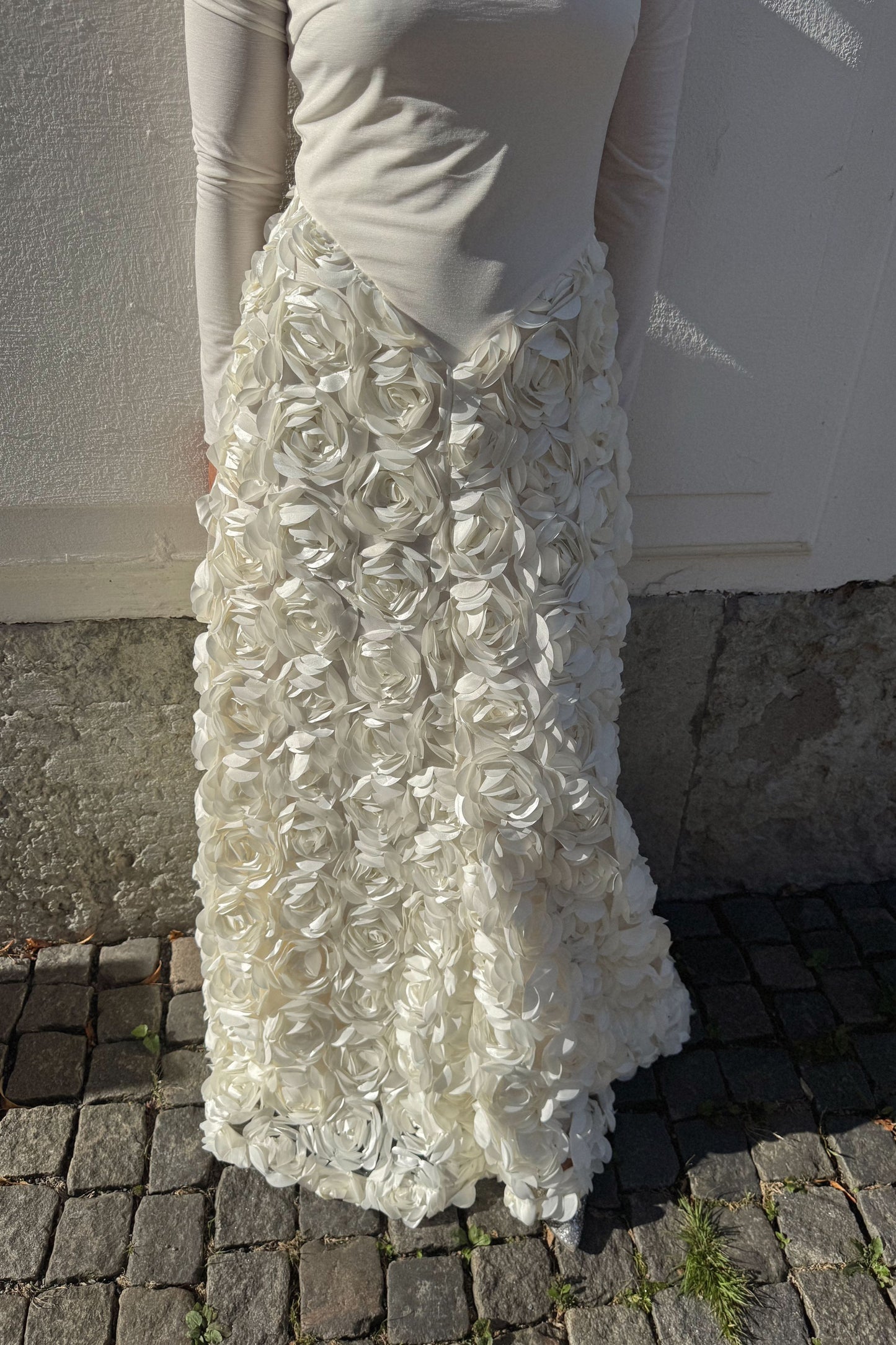 Rotate Floral Appliqué Dress