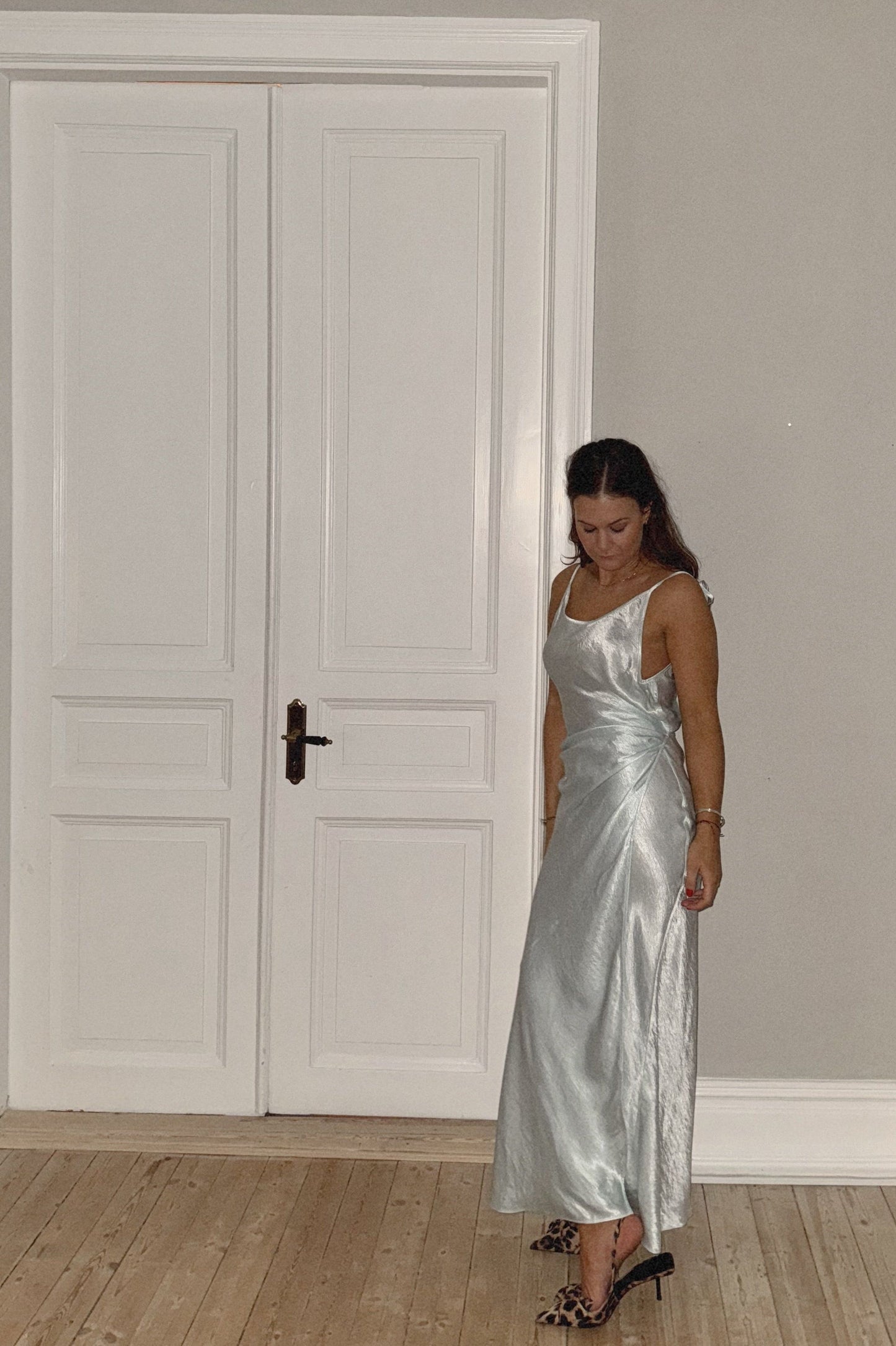 The Acne Satin Mint Dress
