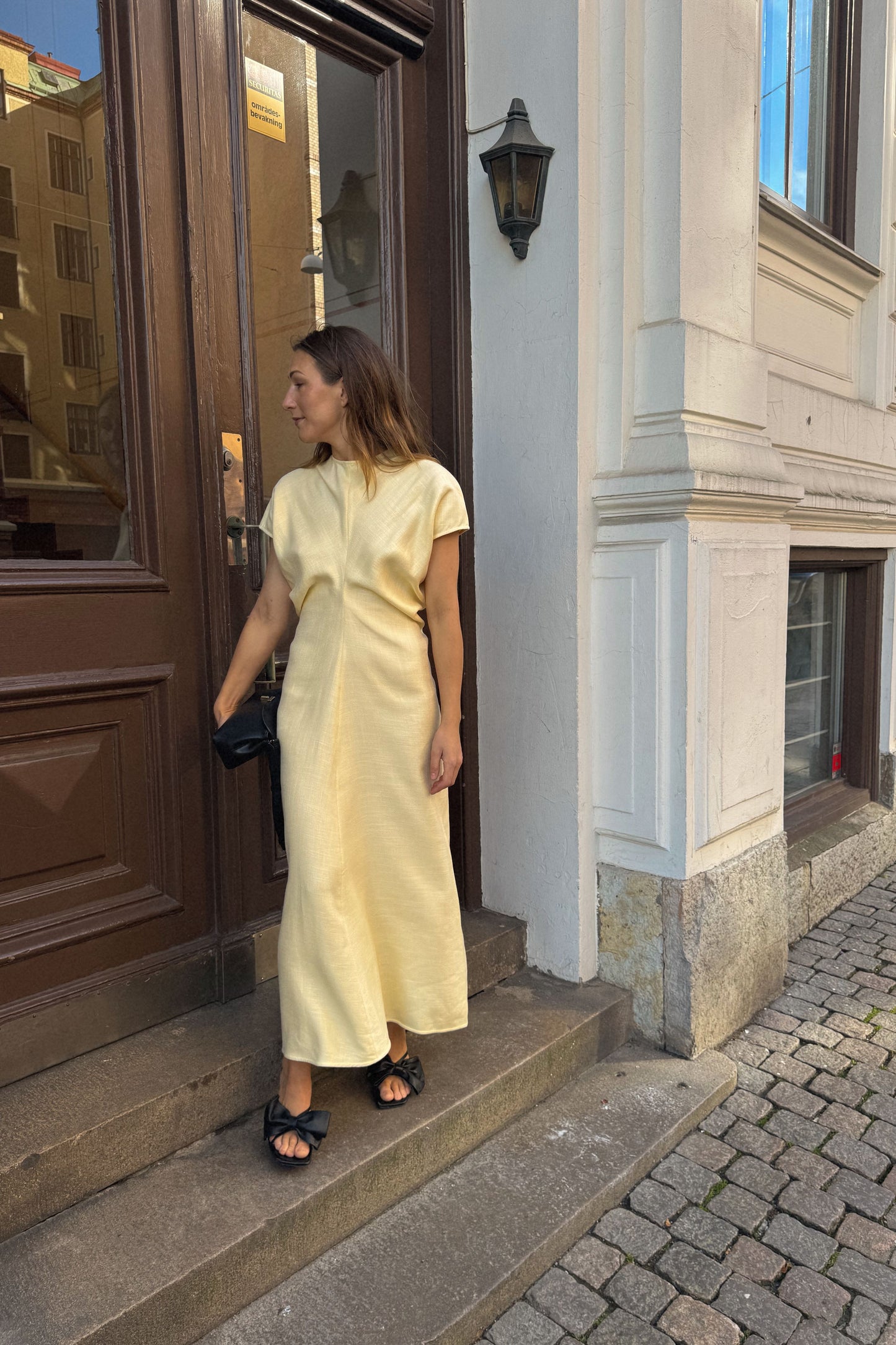 Toteme Slouch Waist Yellow Dress