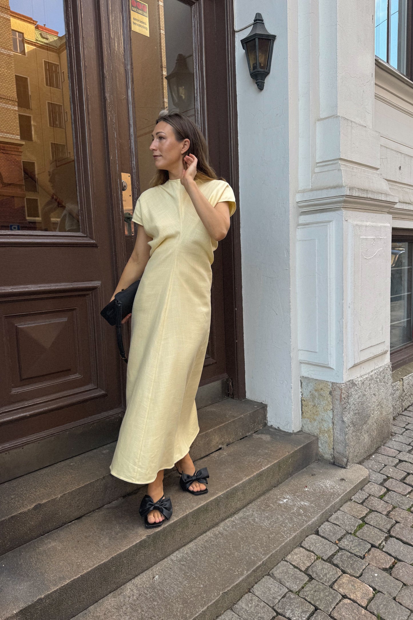 Toteme Slouch Waist Yellow Dress