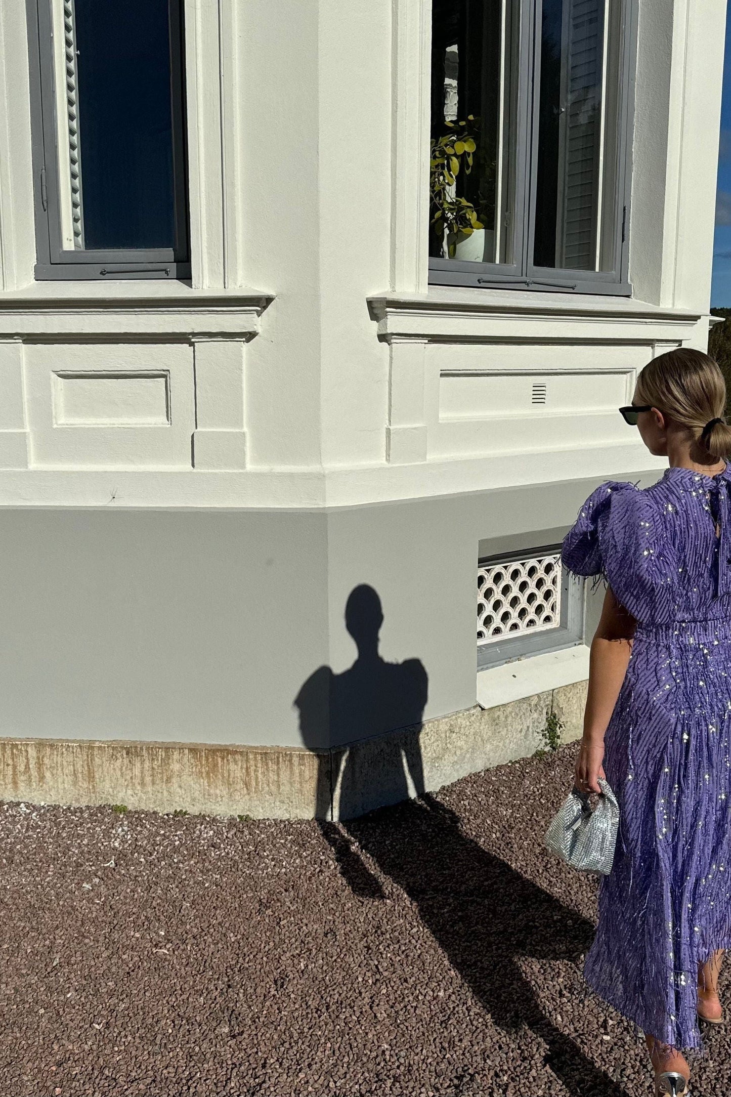 Rotate Purple Fringe Dress