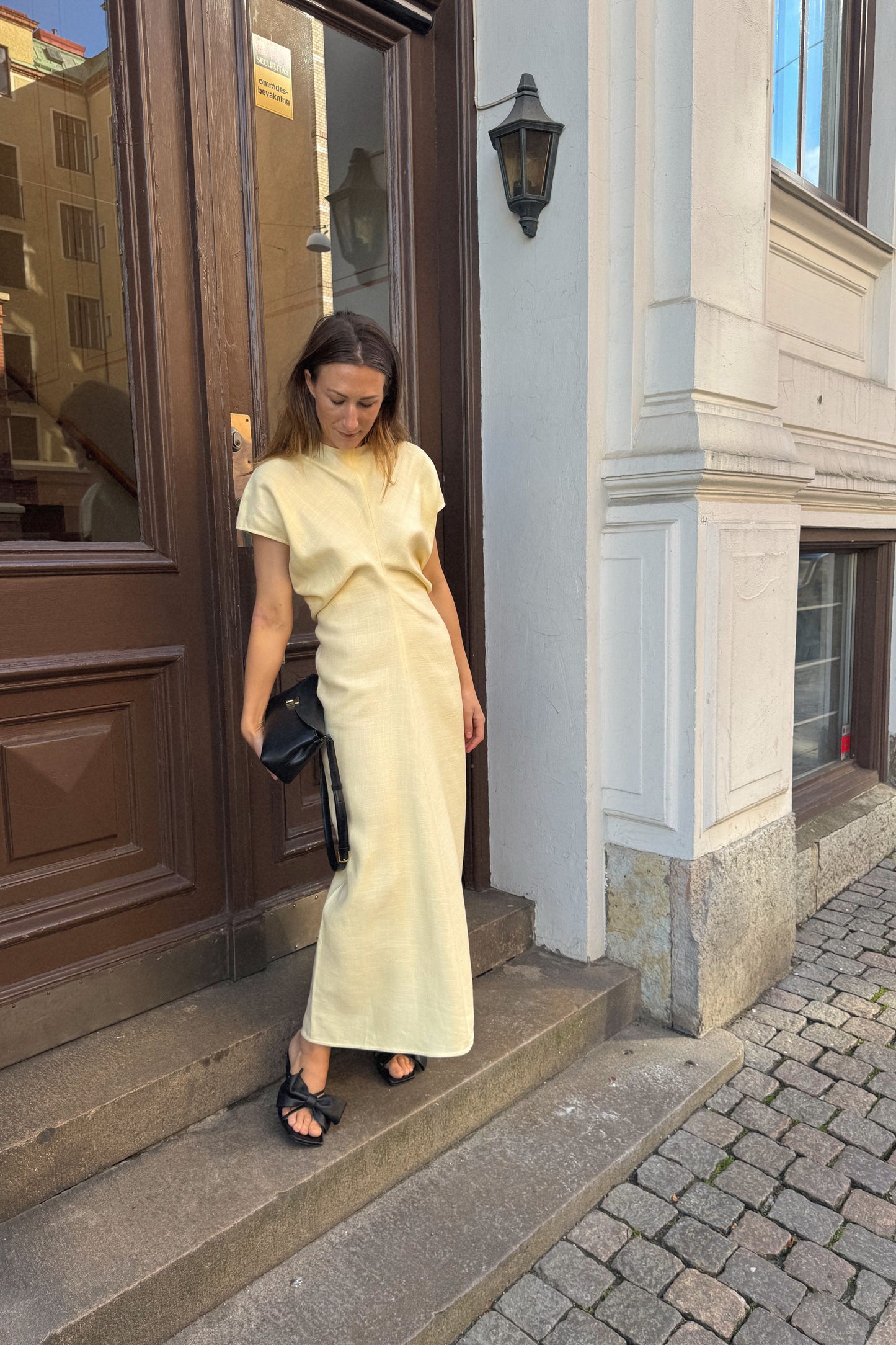 Toteme Slouch Waist Yellow Dress