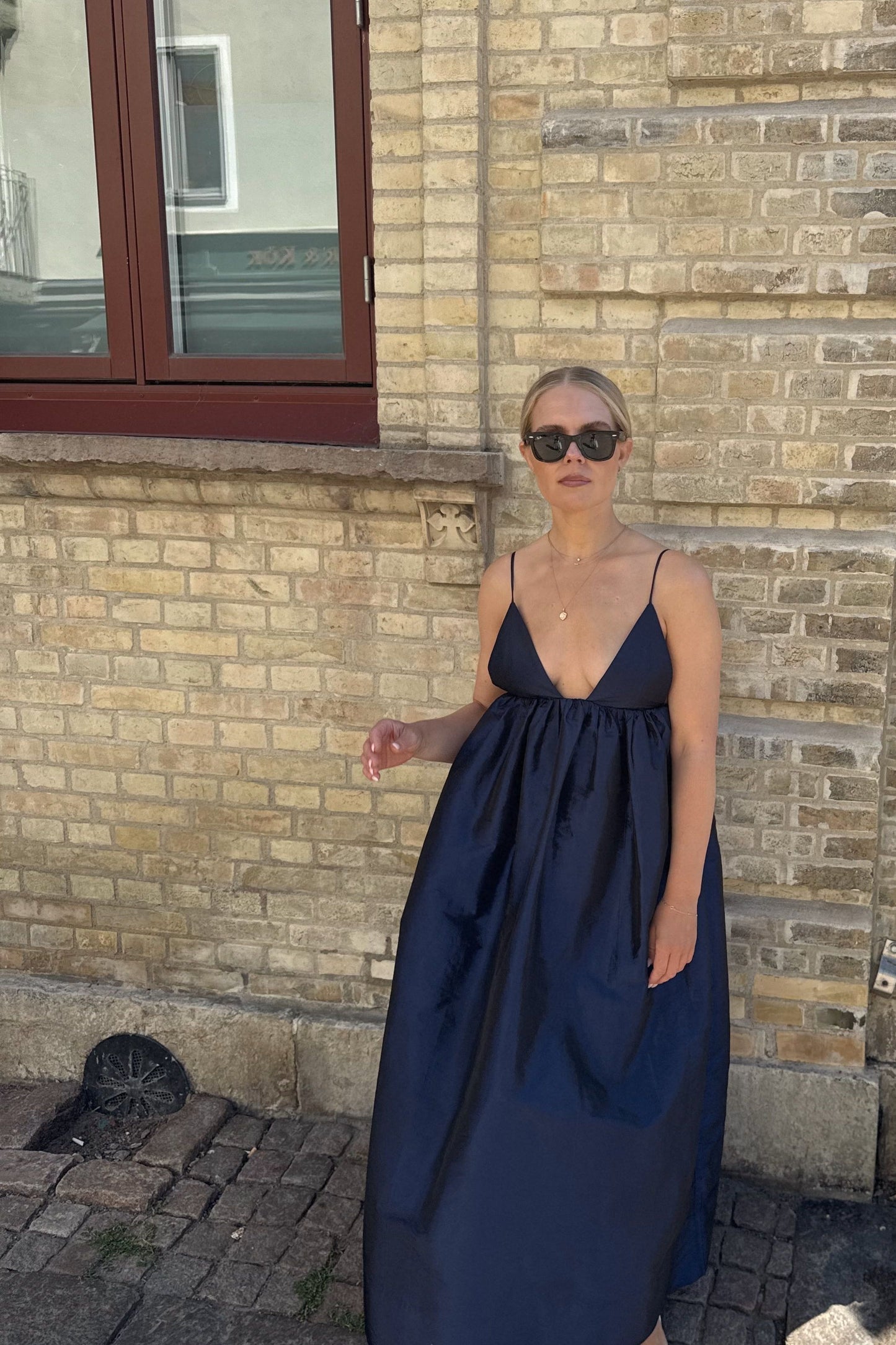 Ganni Navy Maxi Dress