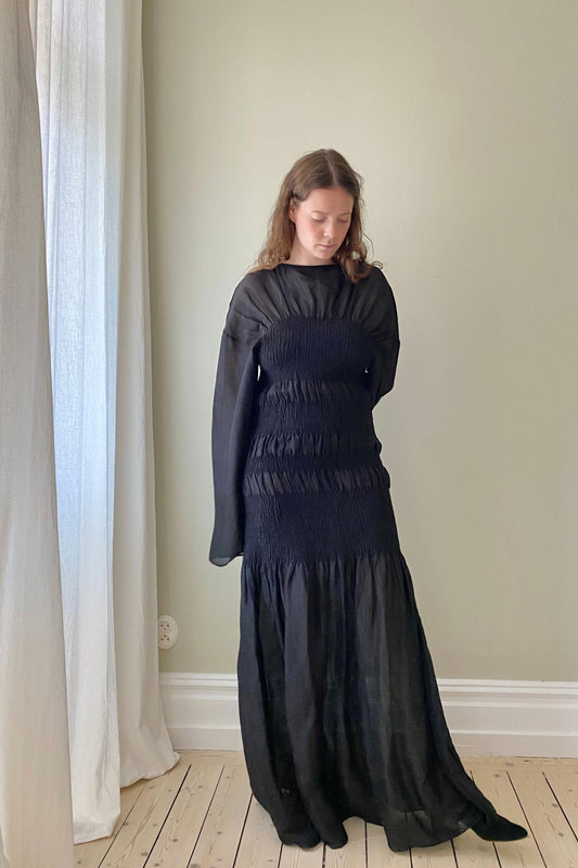 Toteme Smock Black Dress