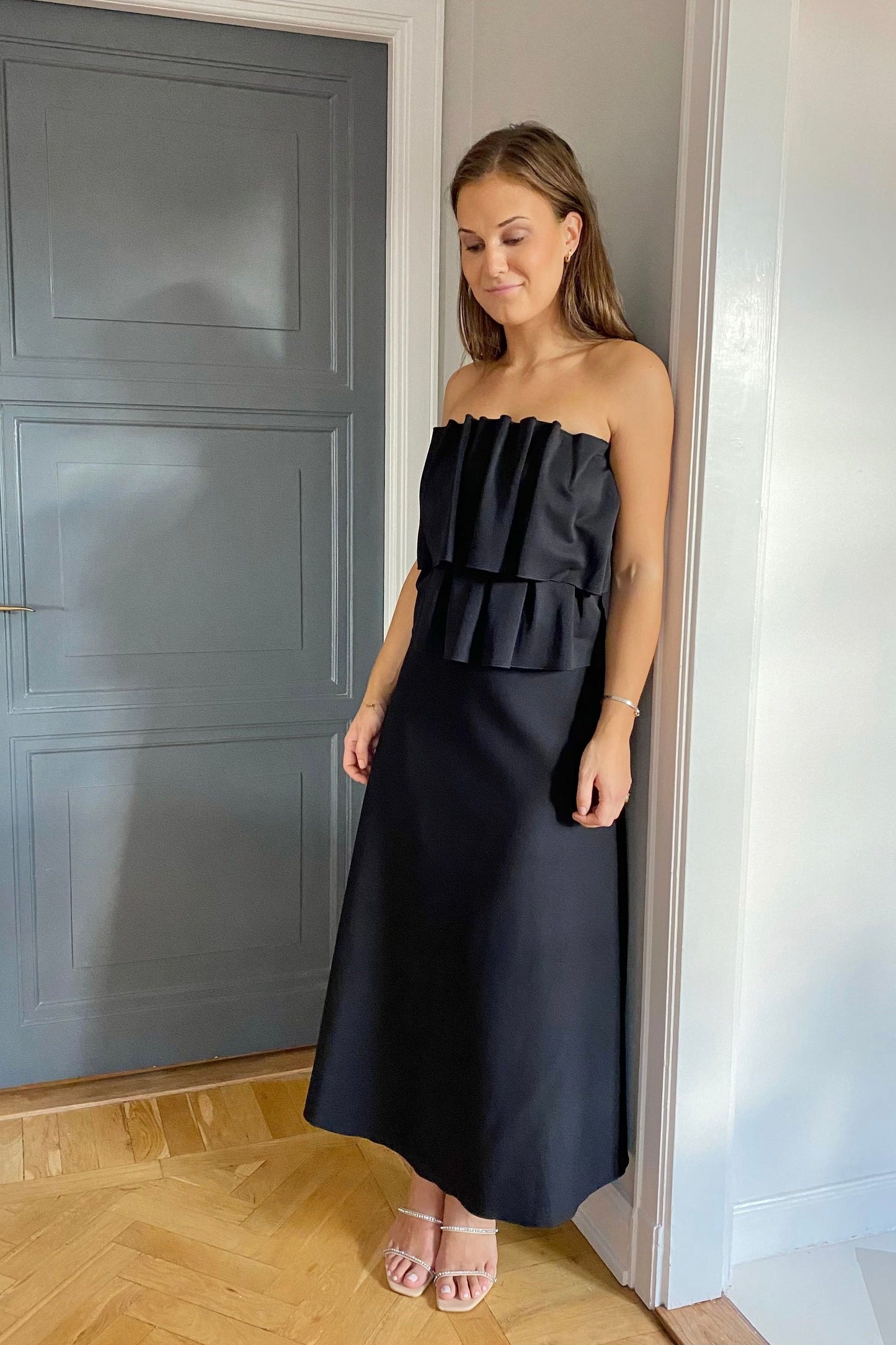 Dagmar Sculpted Black Dress