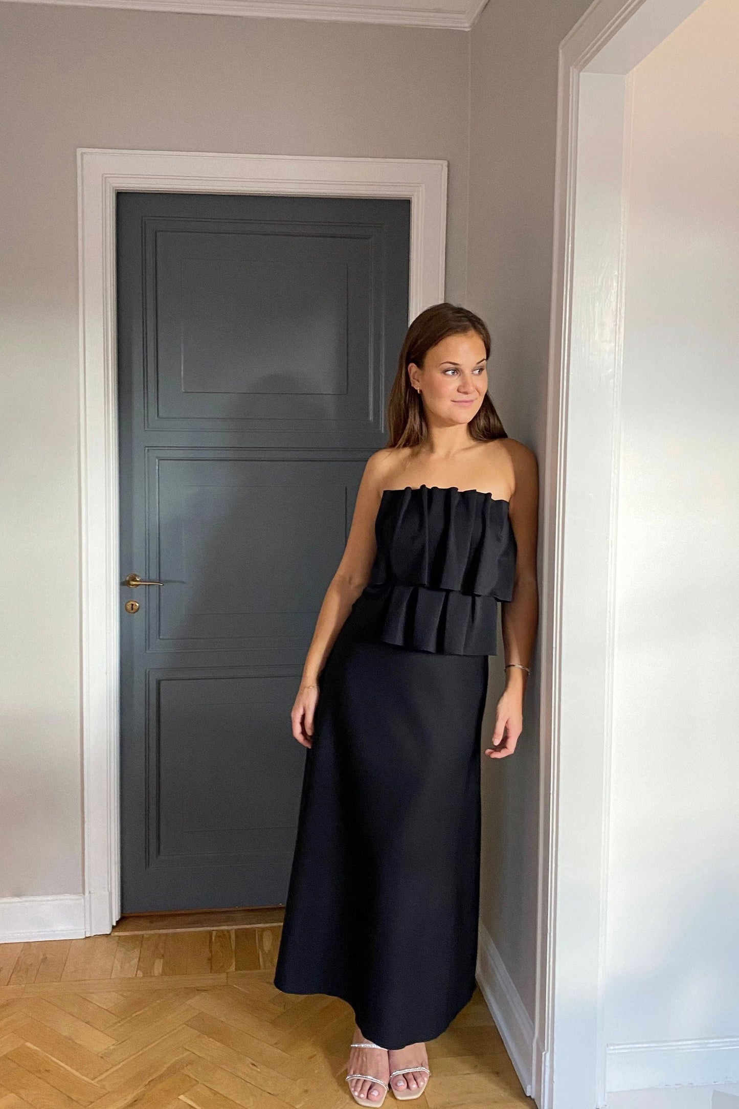 Dagmar Sculpted Black Dress