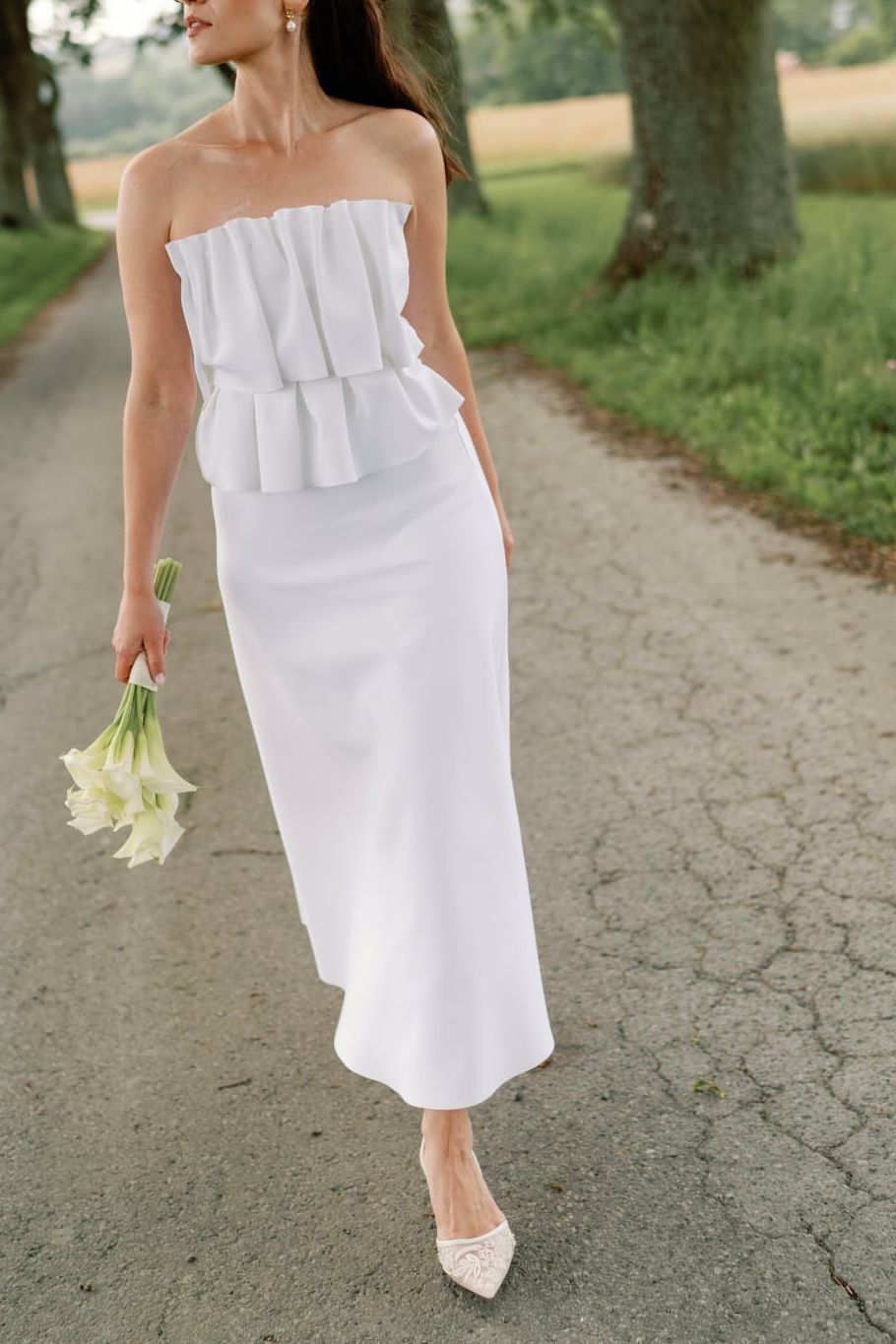 Dagmar Sculpted White Dress