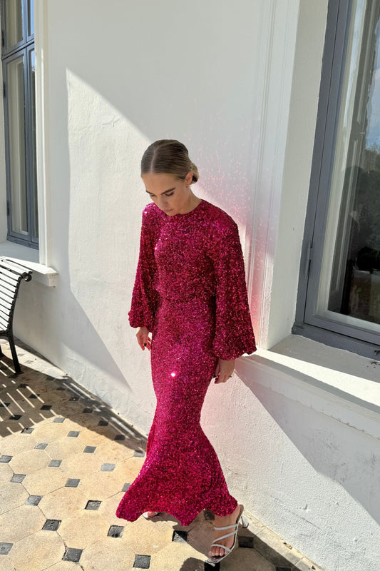 The Rasberry Pink Rotate Dress