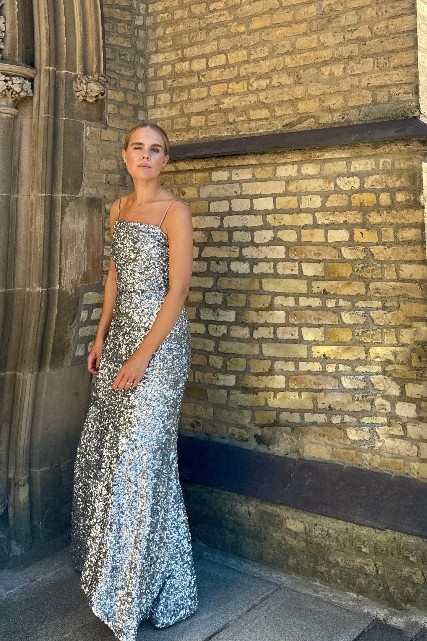 Ganni Sequin Slip Dress
