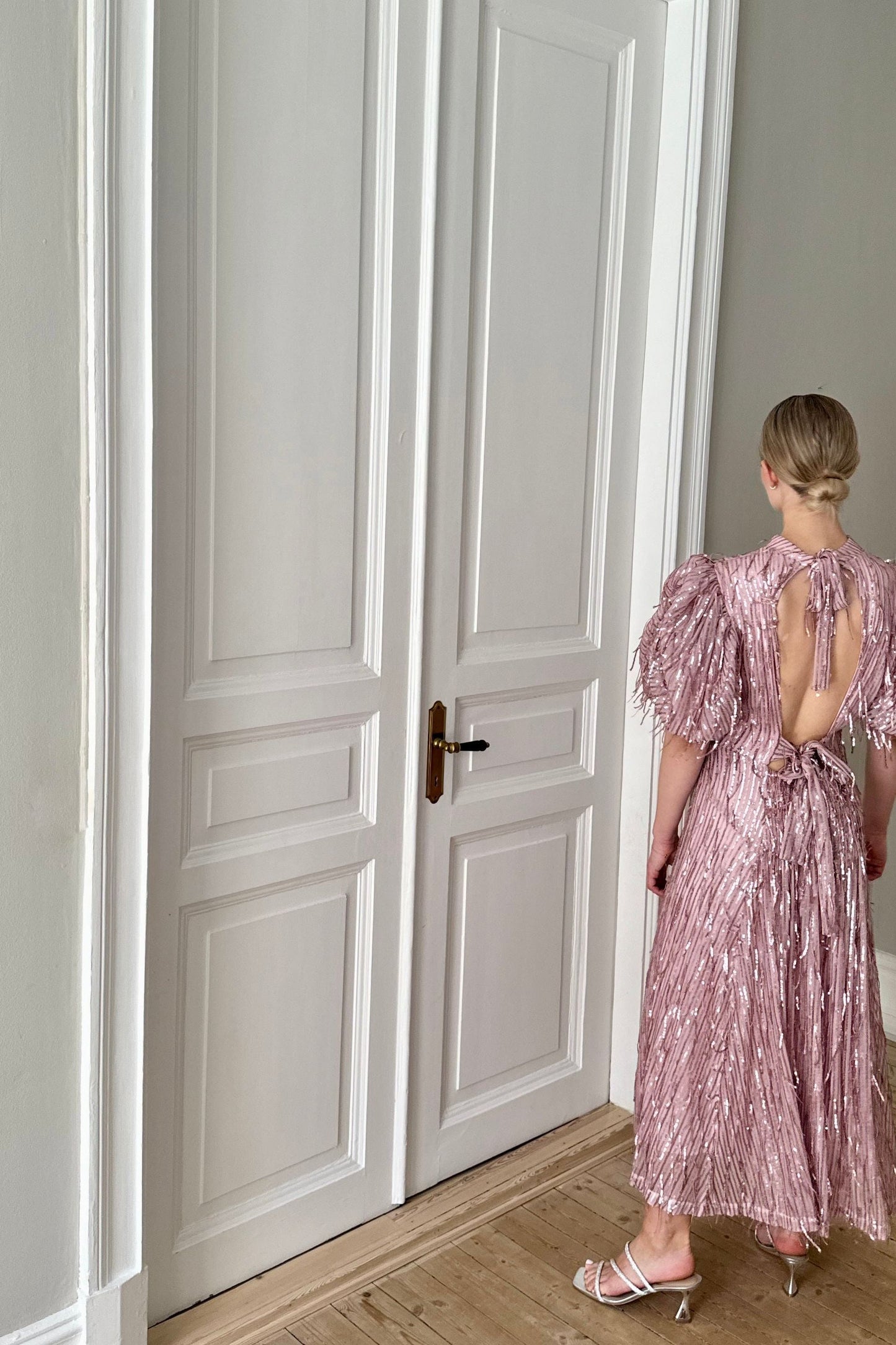 Rotate Pink Fringe Dress