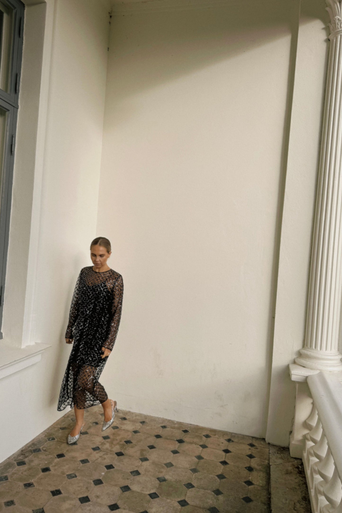 The Sequin Mesh Dress