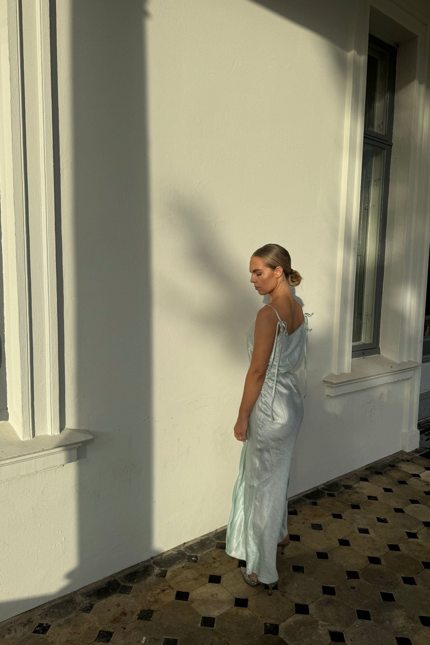 The Acne Satin Mint Dress