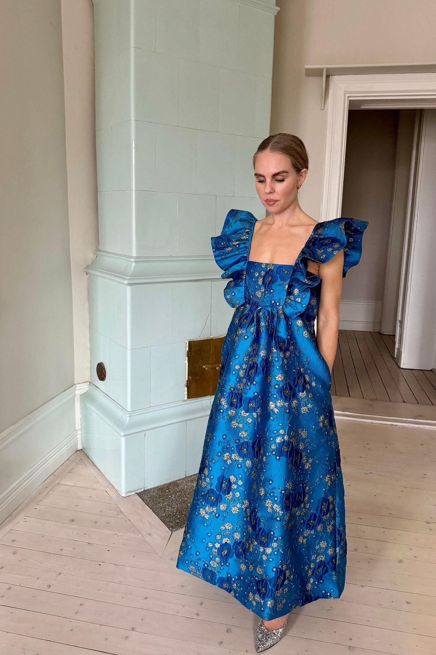 Ganni Jaquard Maxi Dress