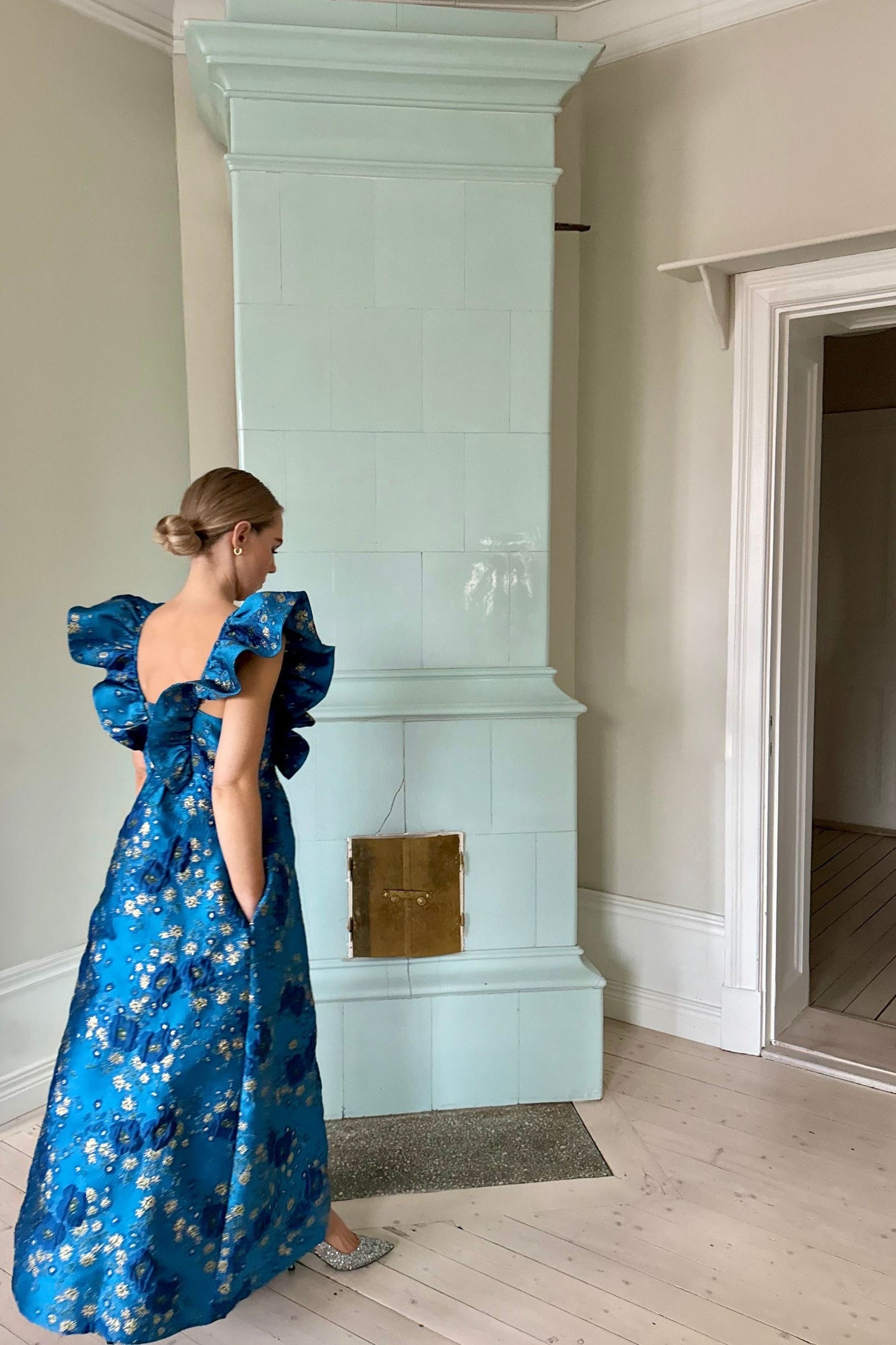 Ganni Jaquard Maxi Dress