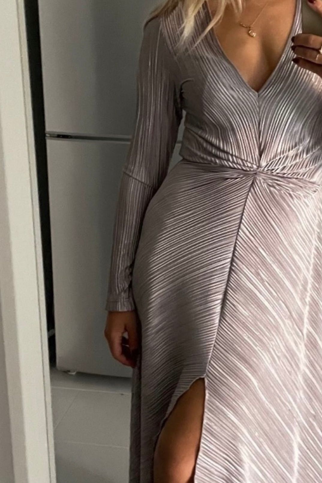 Rotate Metallic Dress