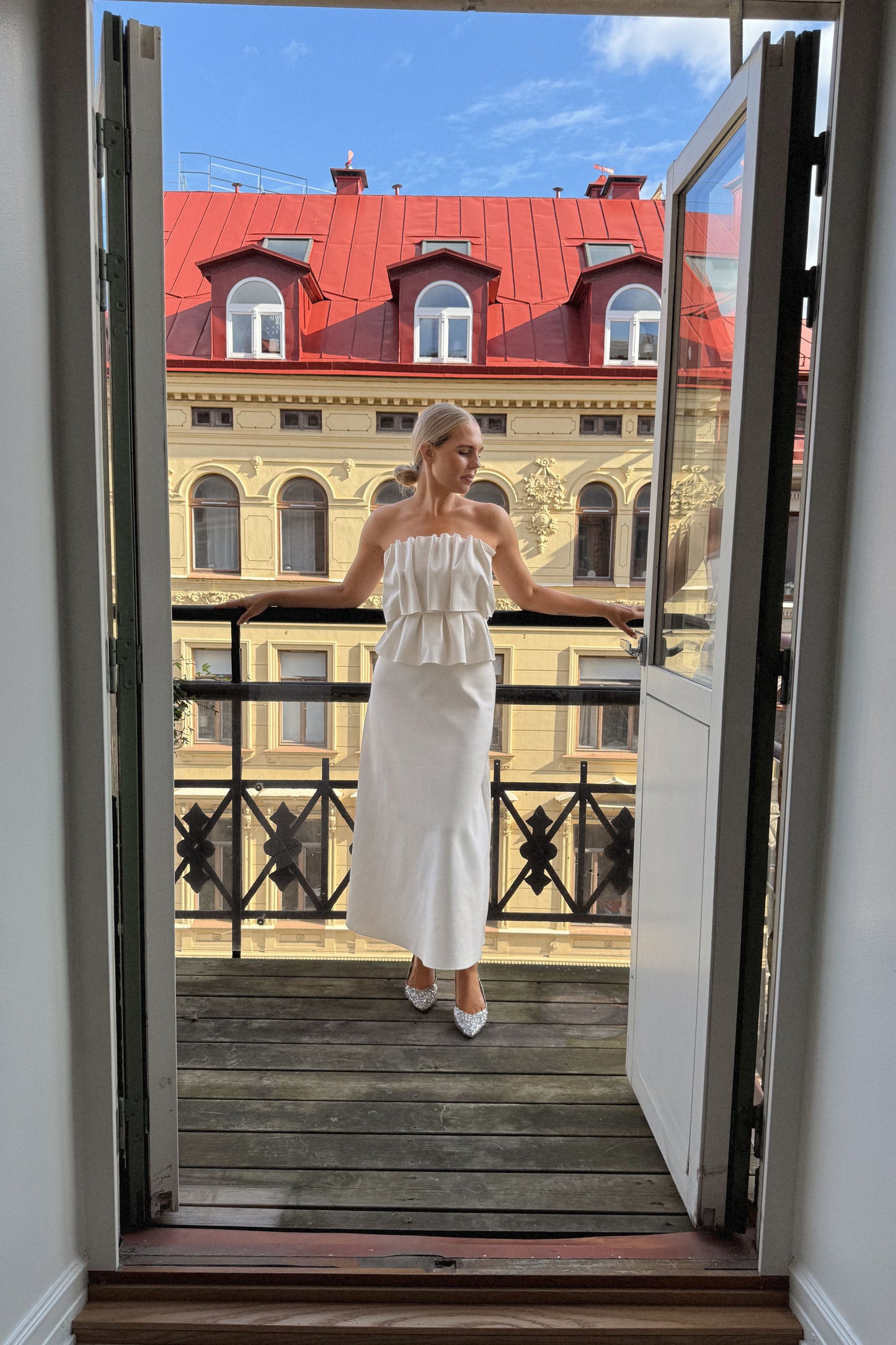Dagmar Sculpted White Dress