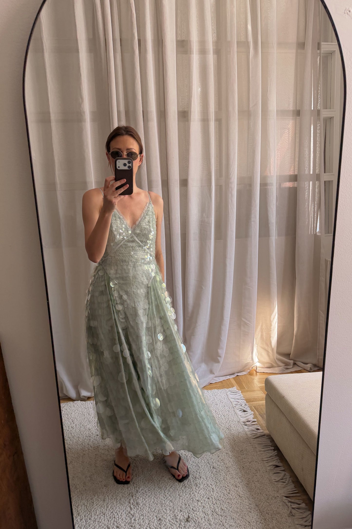 The Flowy Sequin Dress