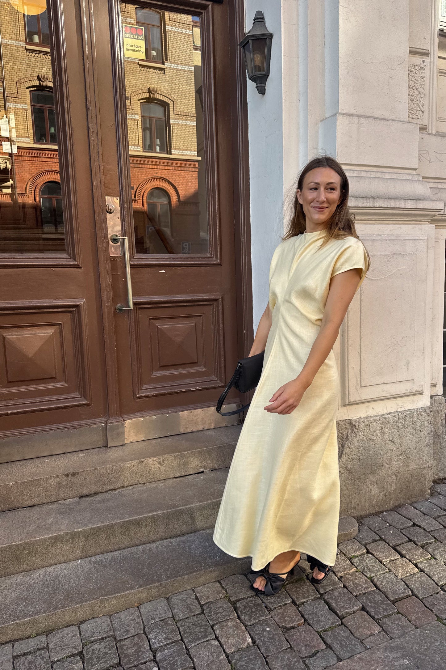 Toteme Slouch Waist Yellow Dress