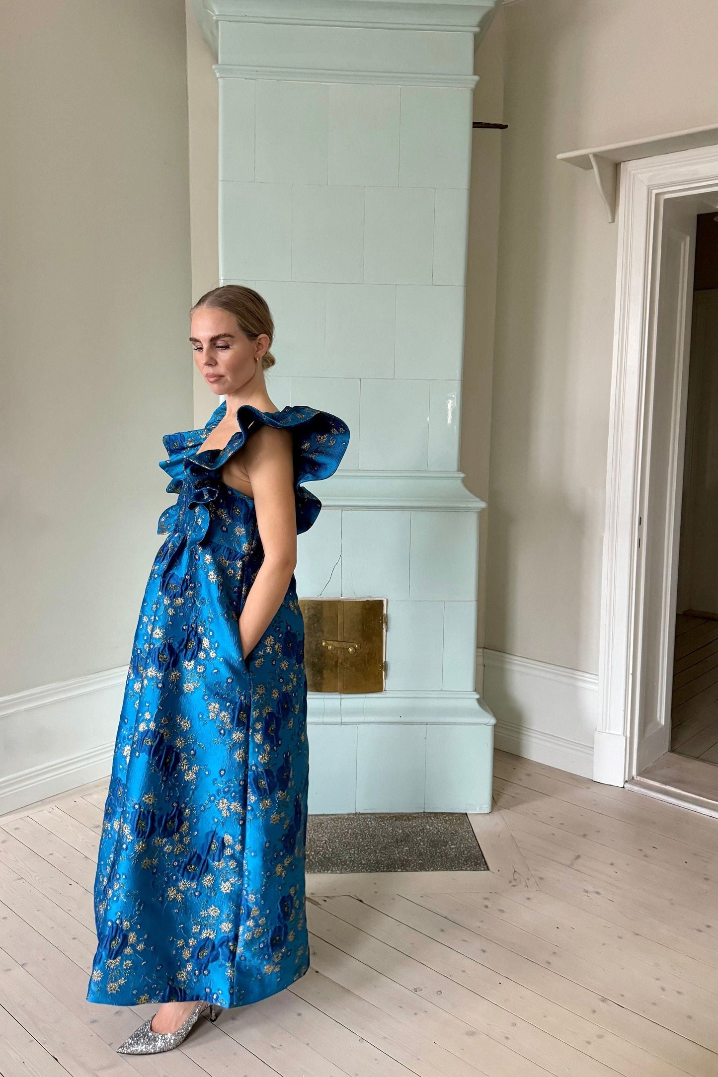 Ganni Jaquard Maxi Dress