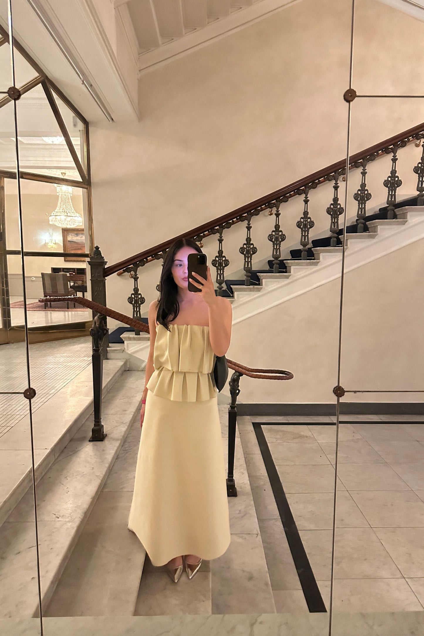 Dagmar Sculpted Yellow Dress