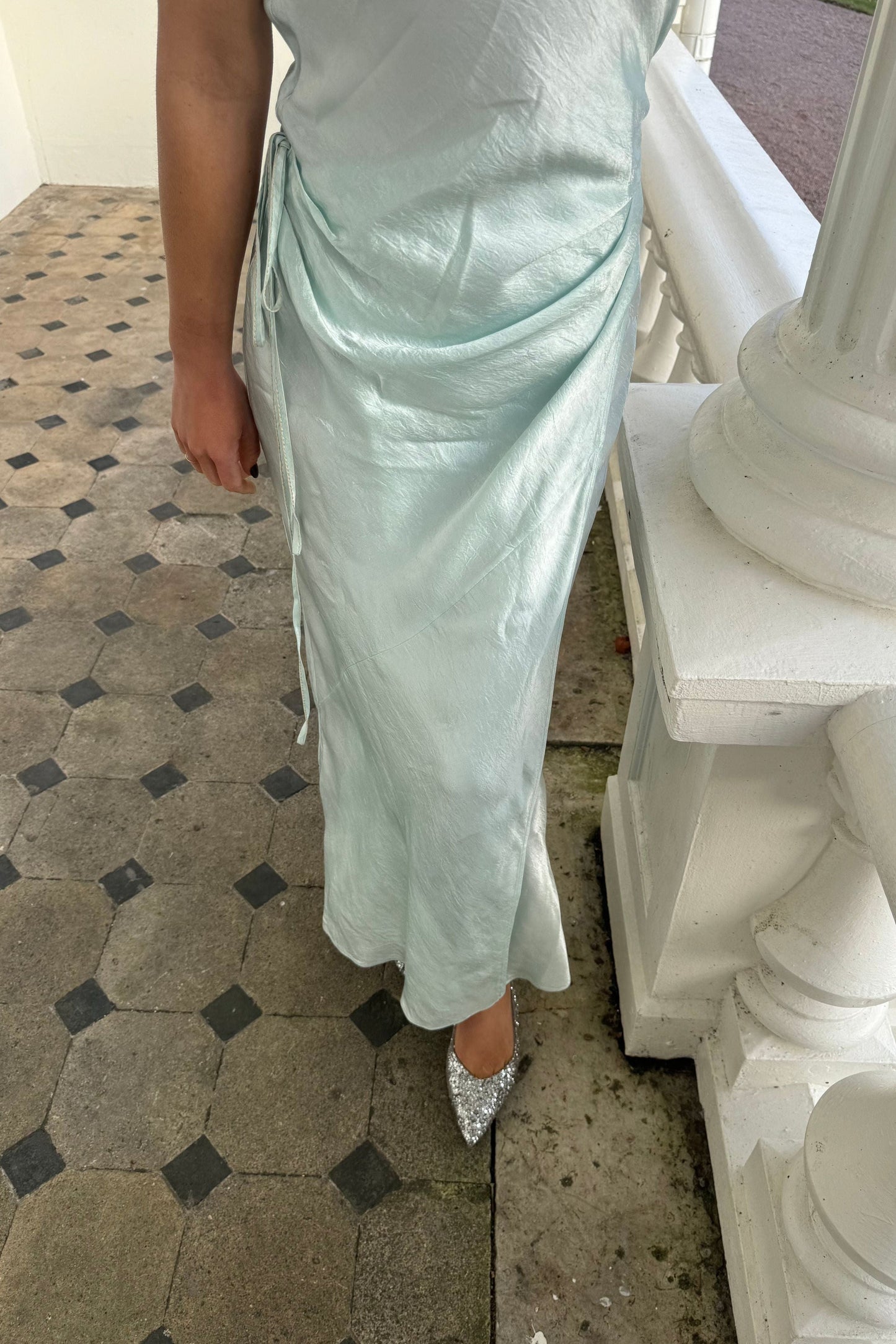 The Acne Satin Mint Dress