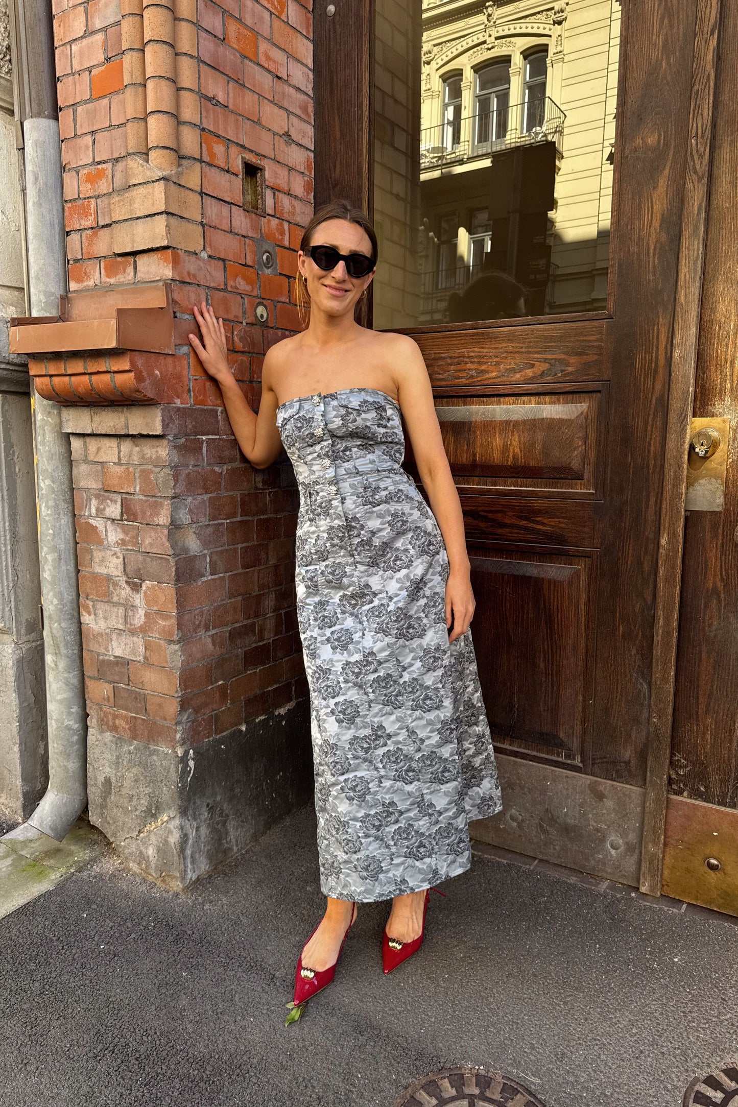 Ganni Corsage Jaquard Dress