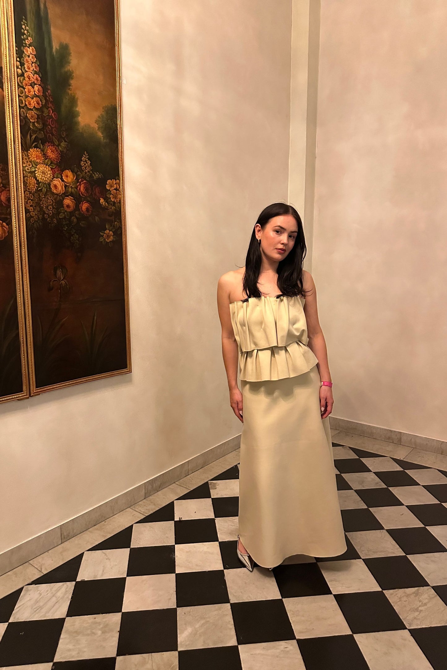 Dagmar Sculpted Yellow Dress