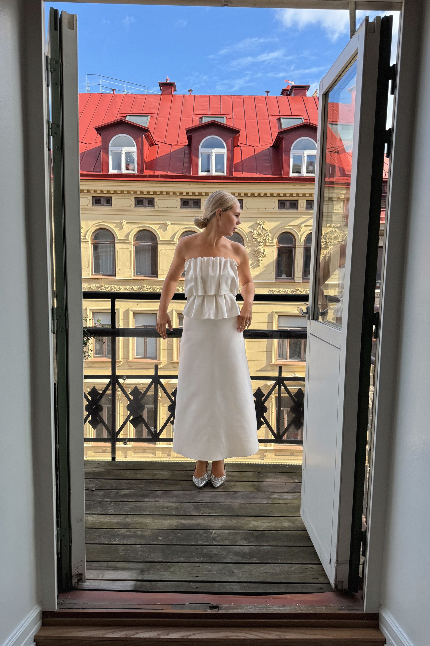 Dagmar Sculpted White Dress