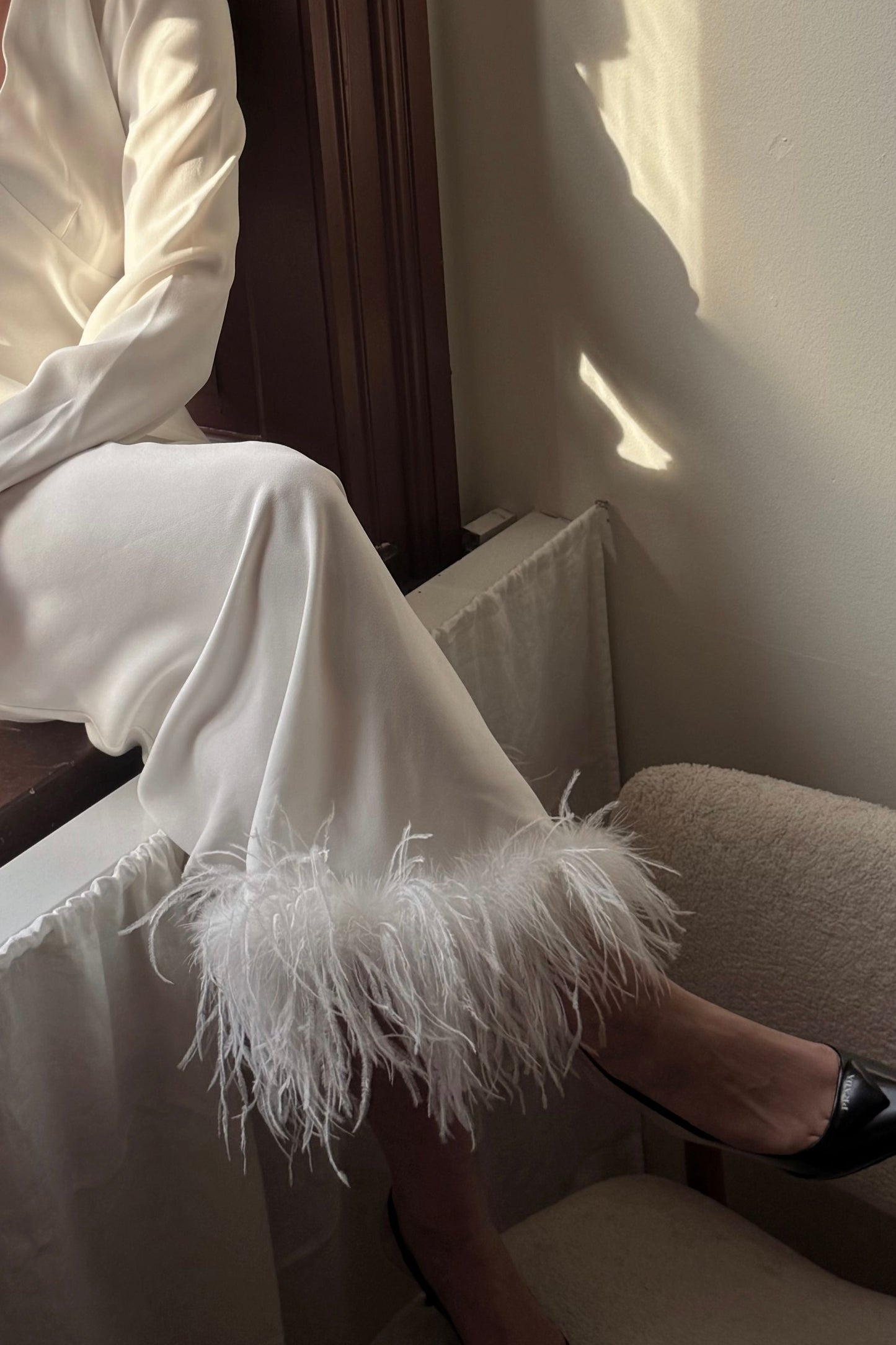 Rixo Feather Wedding Dress