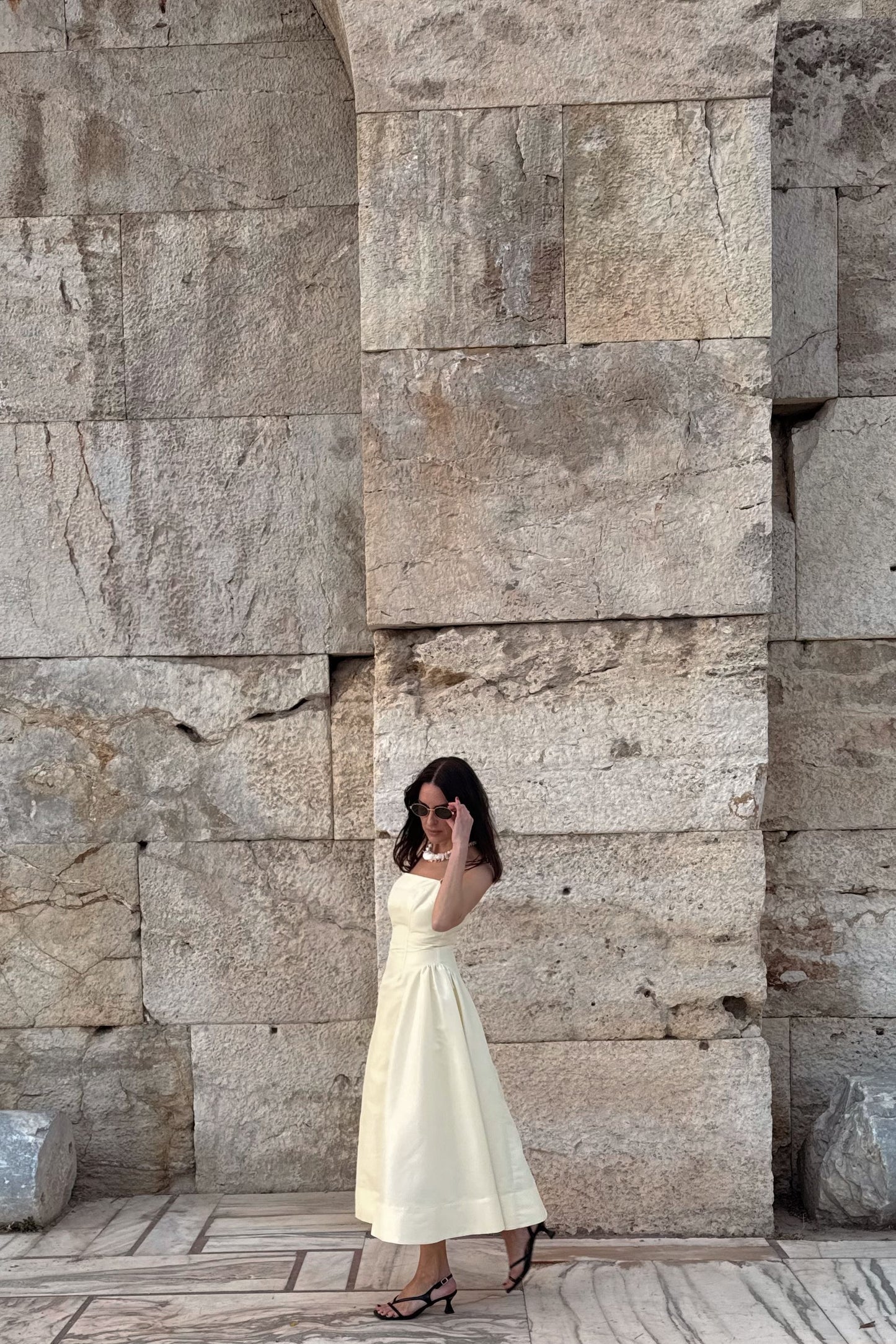 Malina Lemon Dress