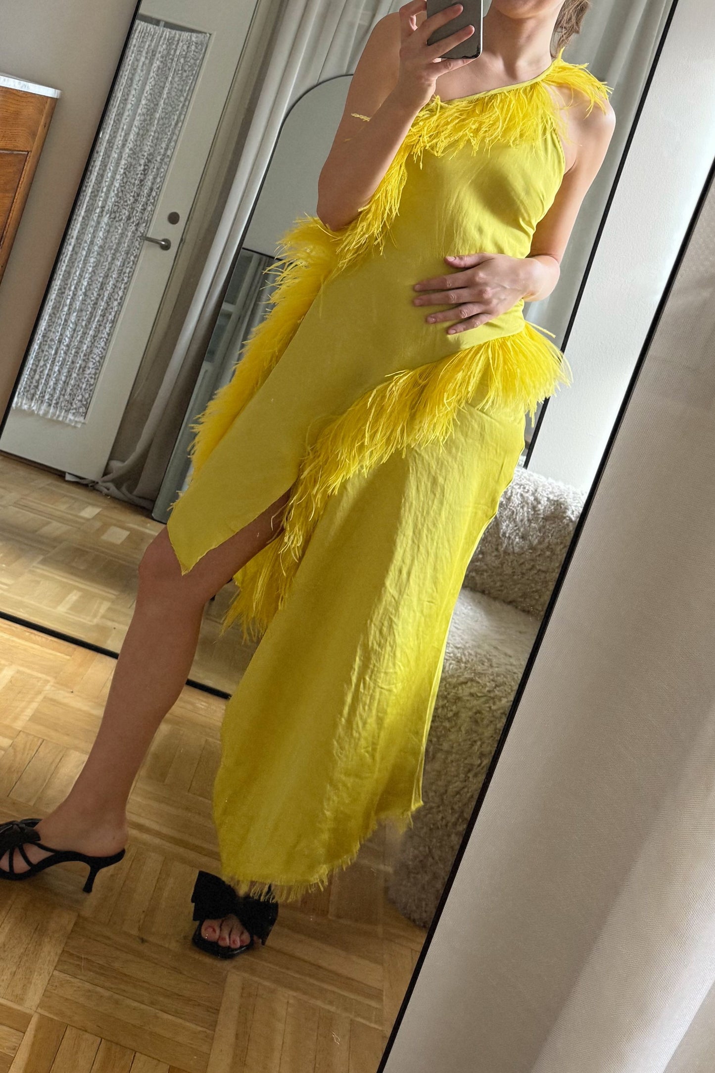 Marques'Almeida Feather Dress