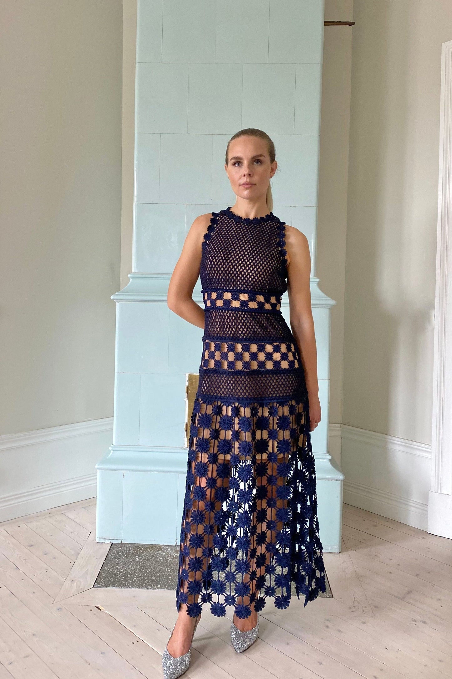 Self-Portrait Crochet Dress