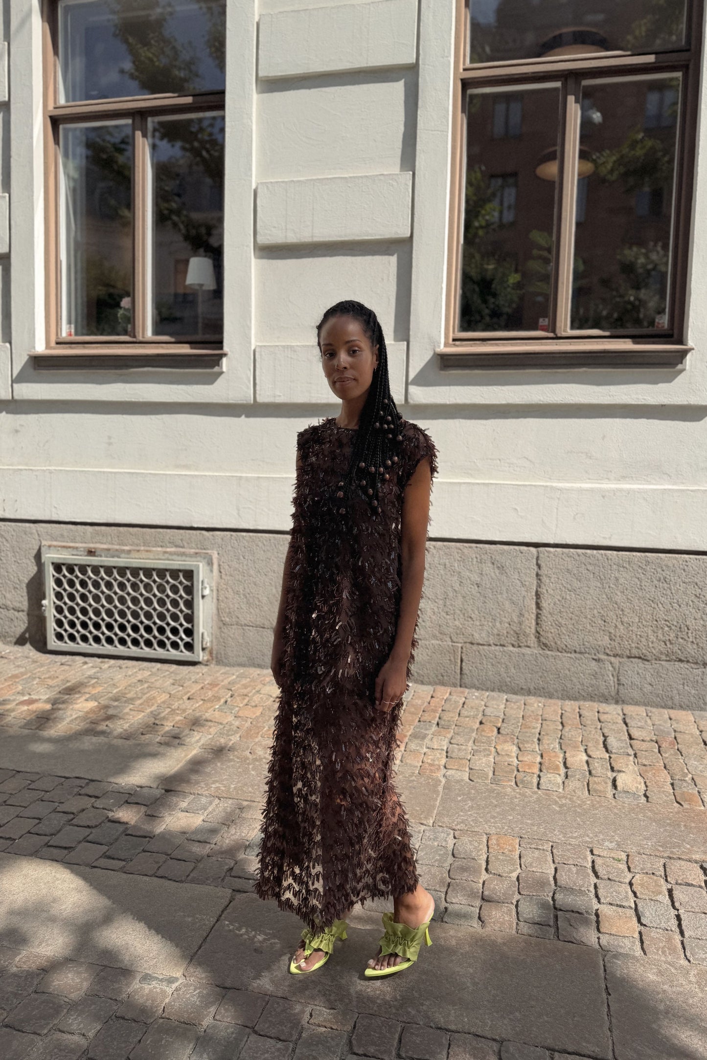 The Chocolate Sequin Maxi Dress
