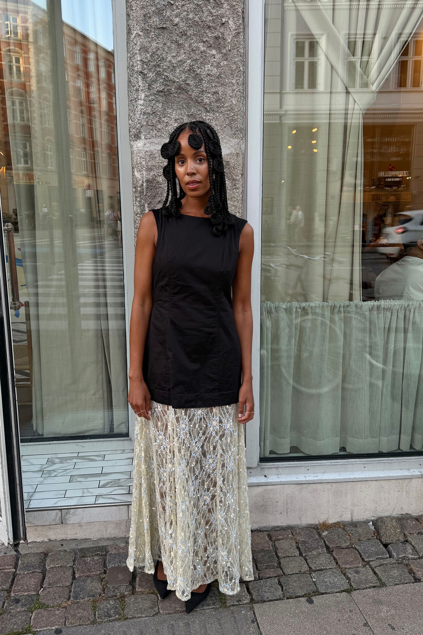 The Black And Sequin Dress