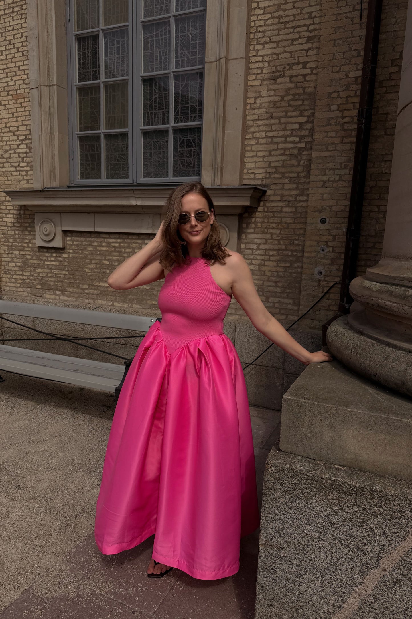 Marques Almedia Pink Tank Top Dress