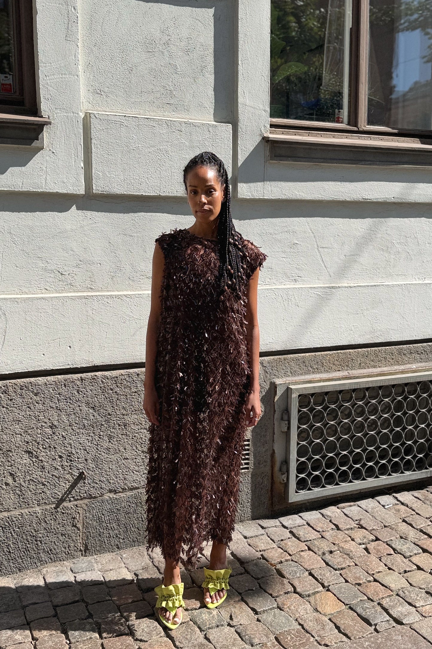 The Chocolate Sequin Maxi Dress