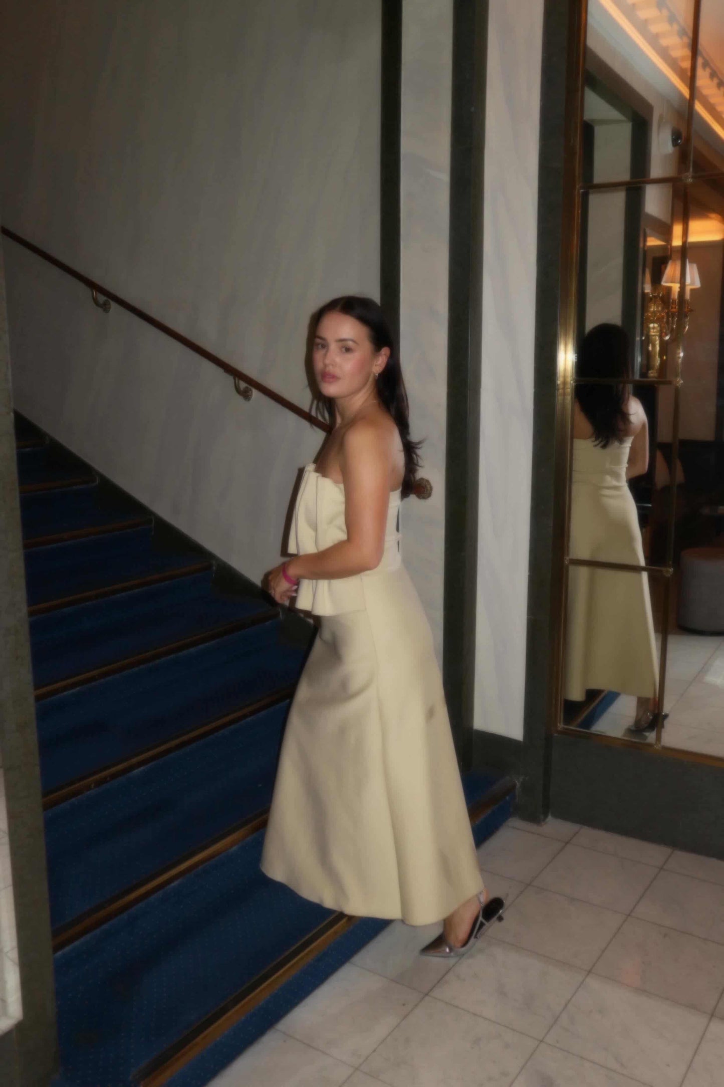 Dagmar Sculpted Yellow Dress